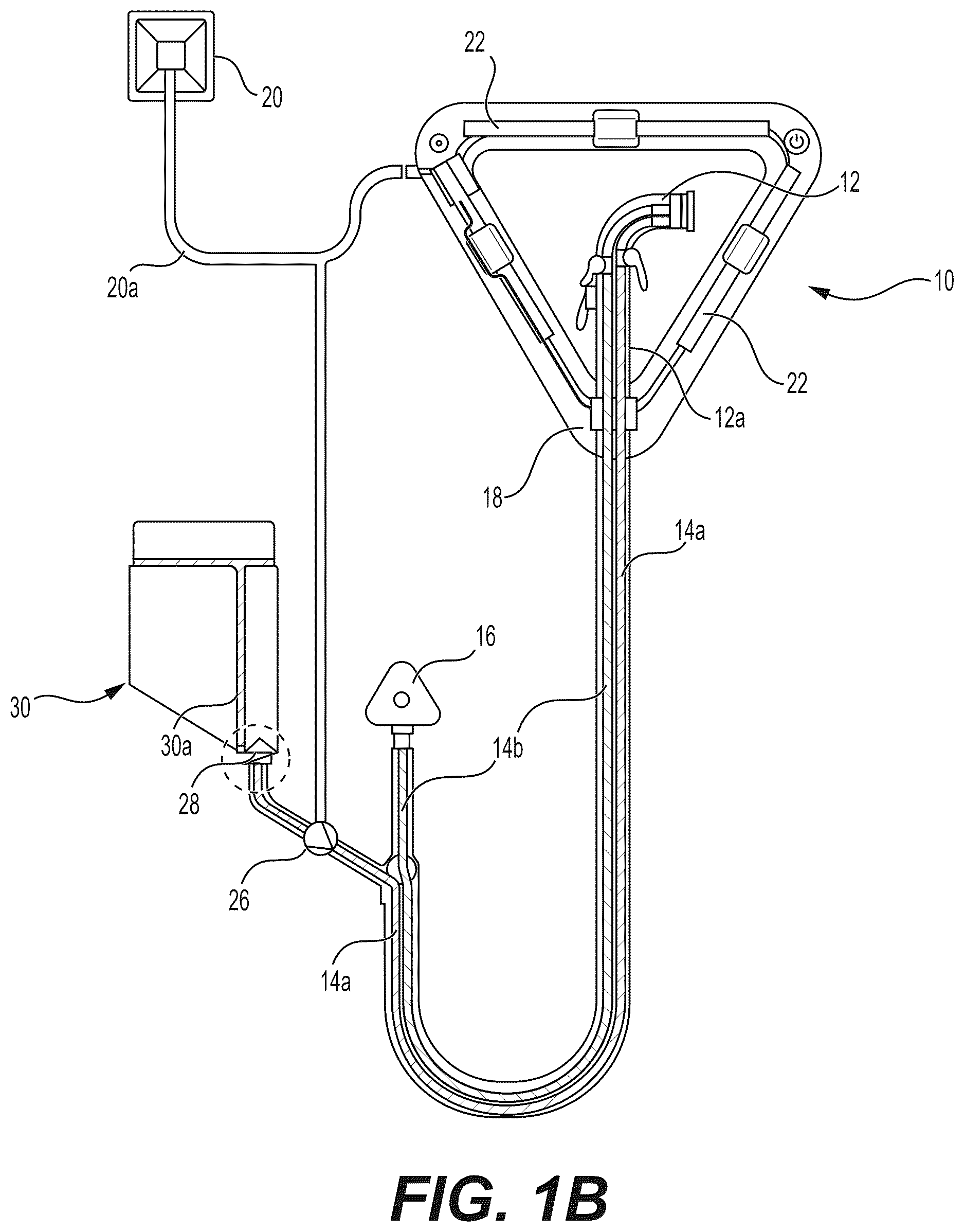 Patent US12618235 Figure 2 – Sanitizing fluid sprayer with light disinfecting
