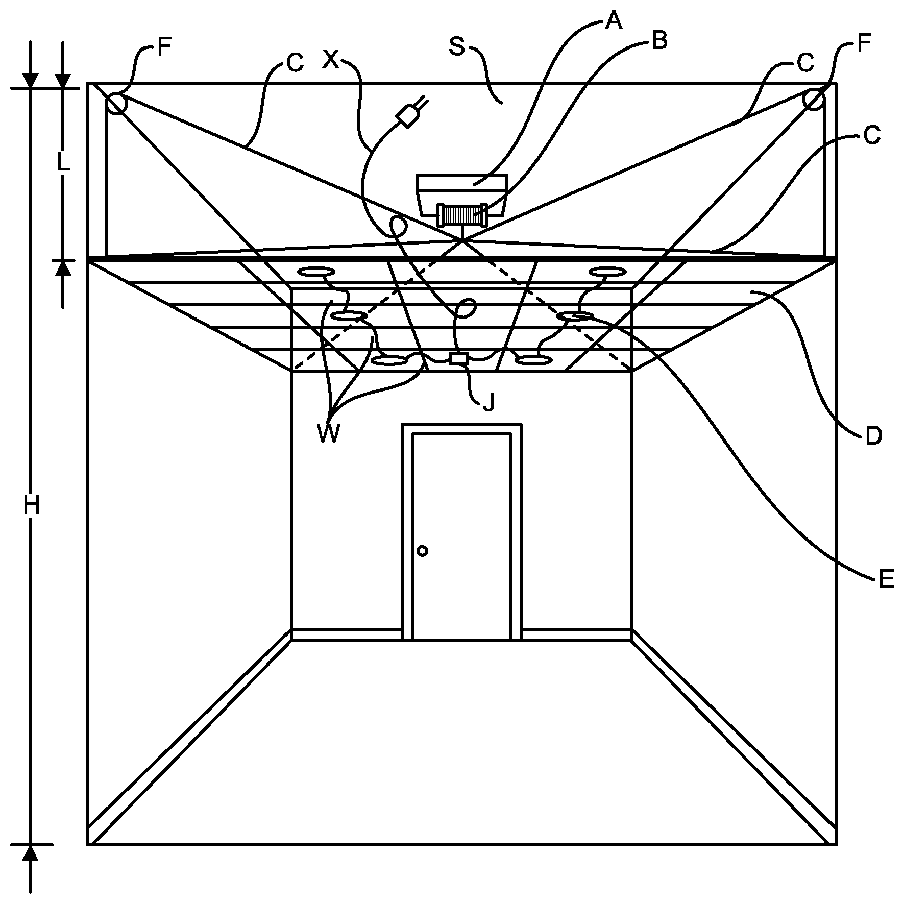 Patent US12618236 — Lighting maintenance system — Figure 1