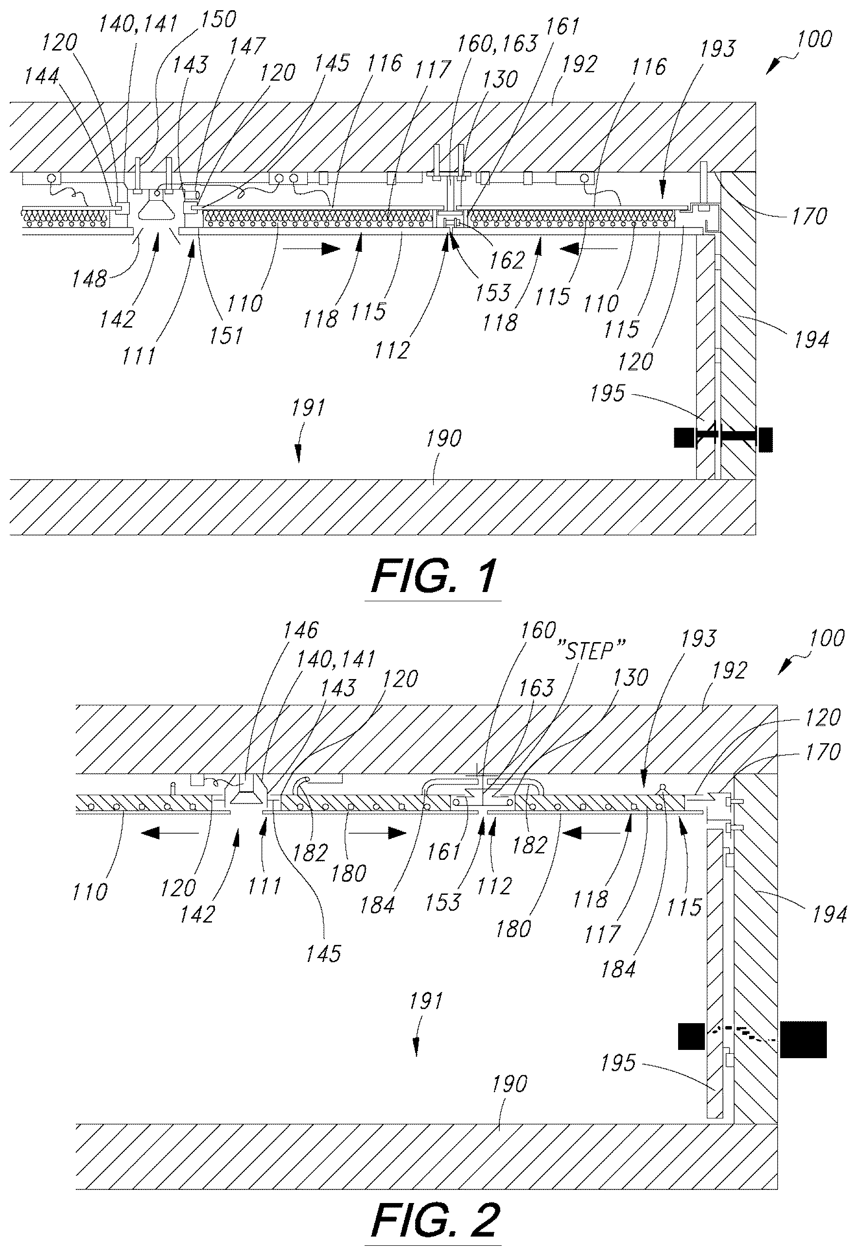 Patent US12618237 Figure 1 – Ceiling FAÇADE system