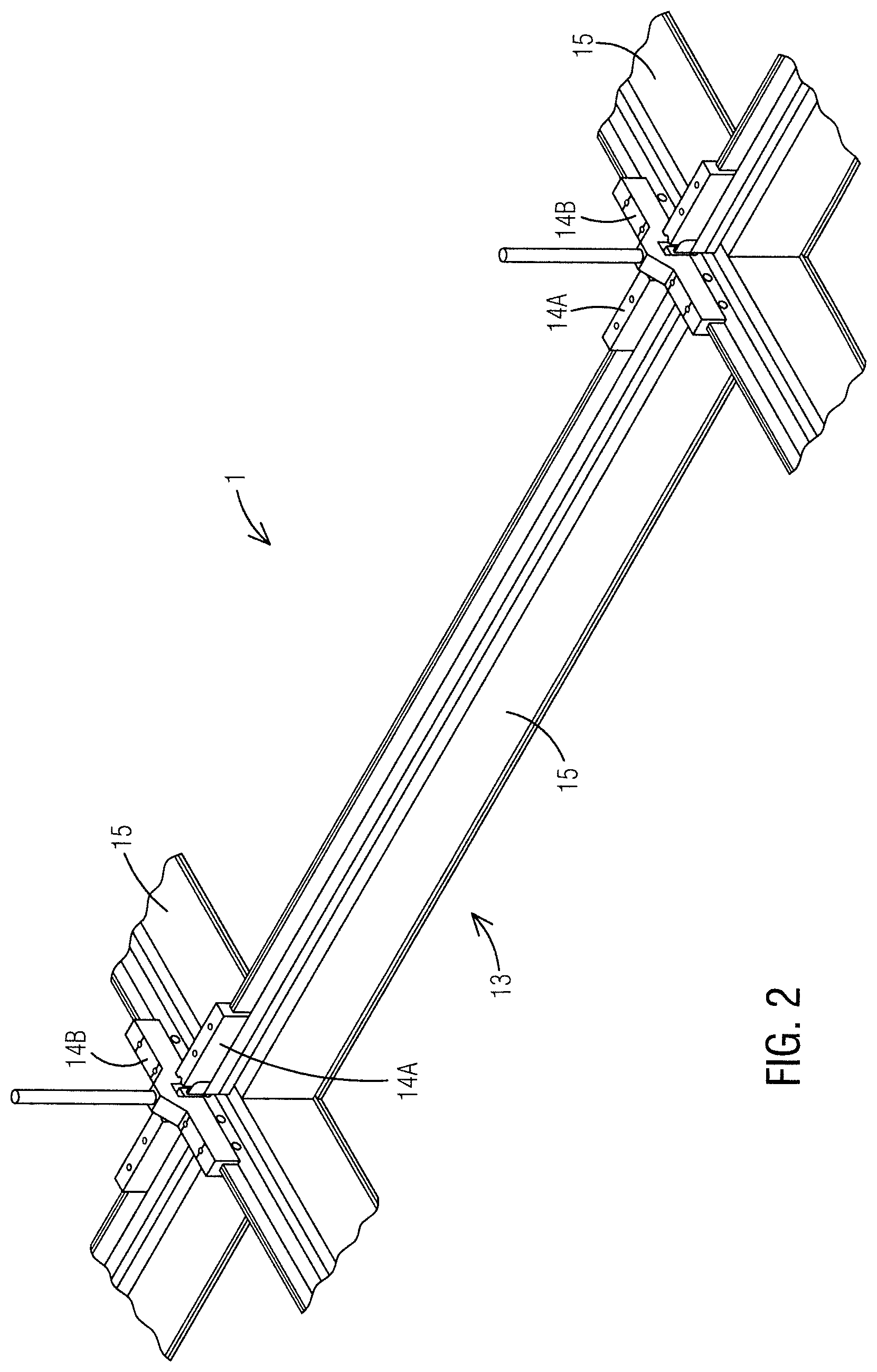 Patent US12618238 Figure 2 – Ceiling system for cleanrooms