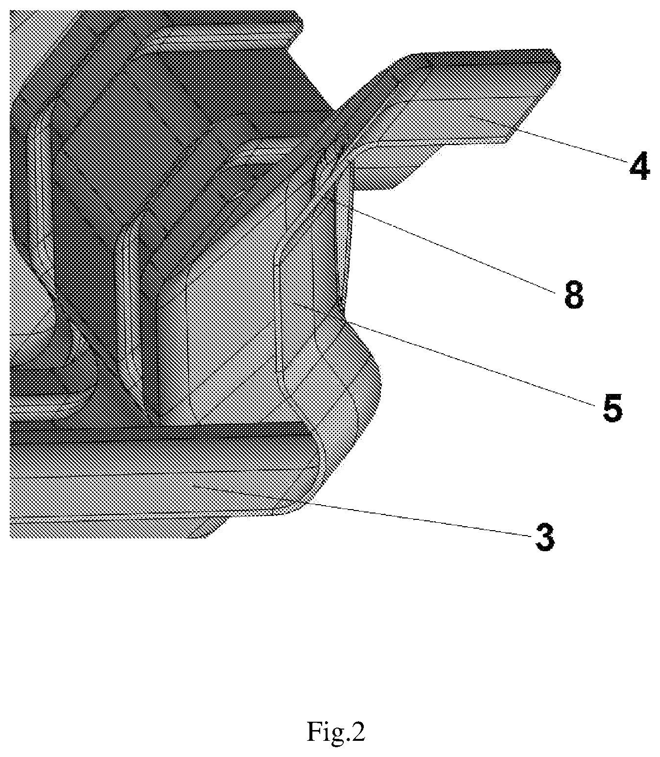 Patent US12618239 Figure 2 – Roof covering element, modular roofing sheet