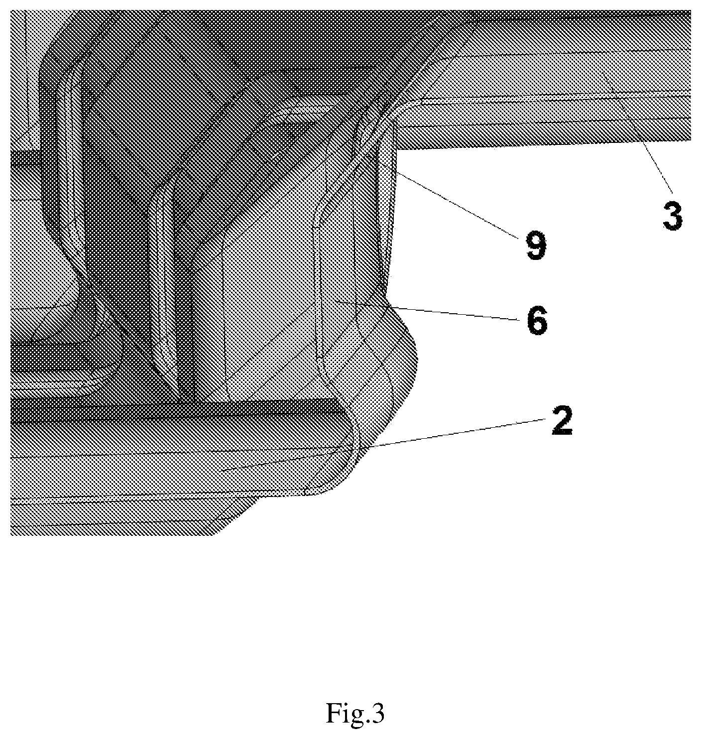 Patent US12618239 Figure 3 – Roof covering element, modular roofing sheet