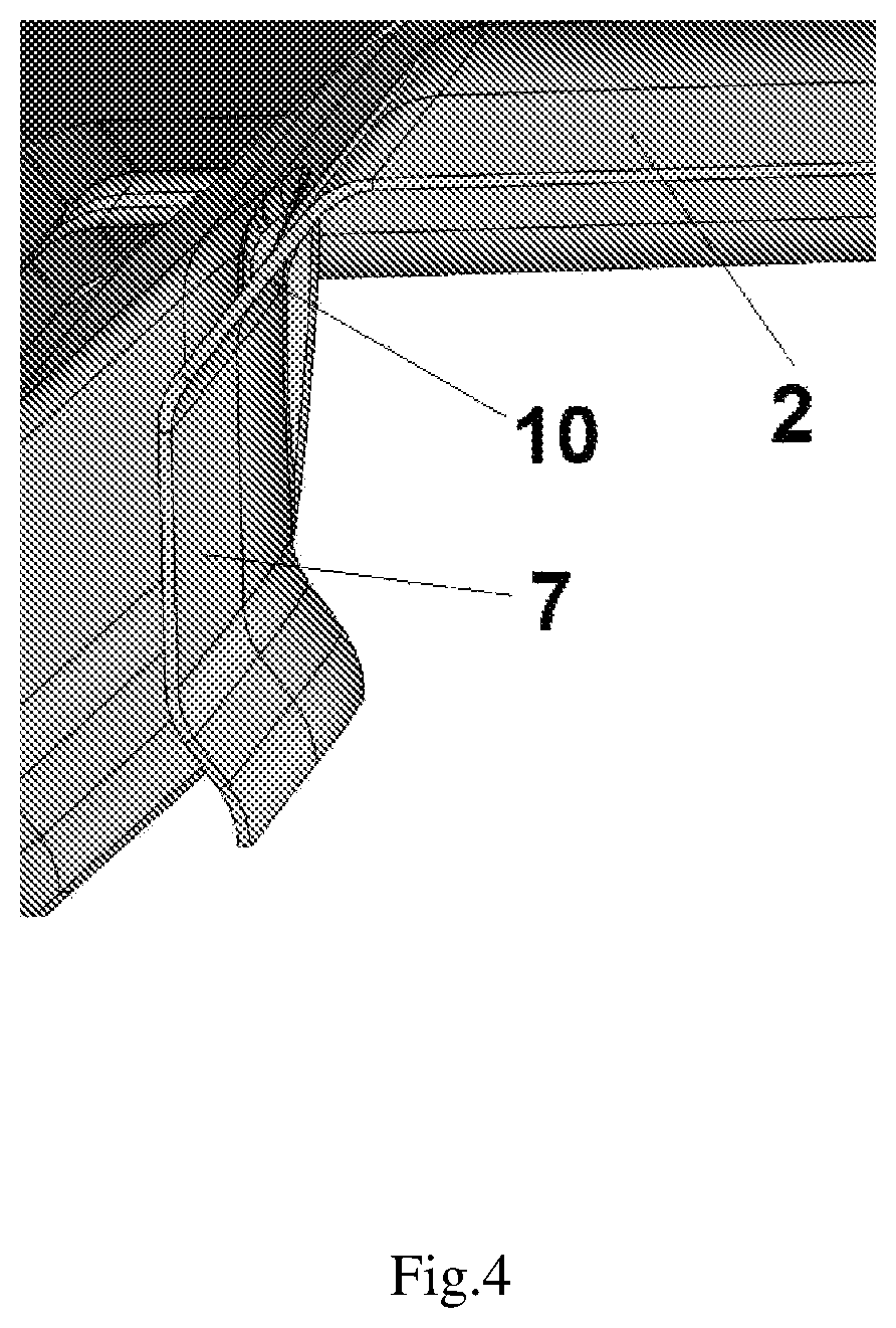 Patent US12618239 Figure 4 – Roof covering element, modular roofing sheet