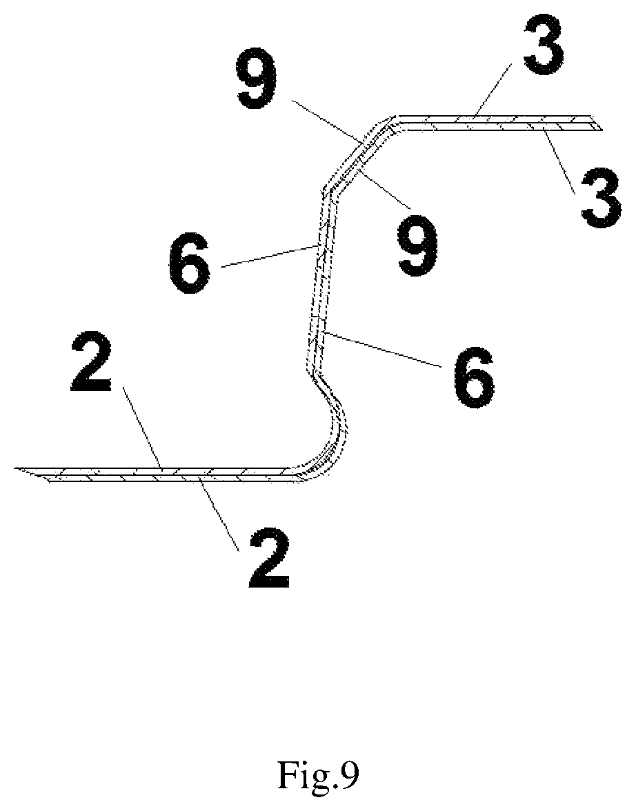 Patent US12618239 Figure 9 – Roof covering element, modular roofing sheet