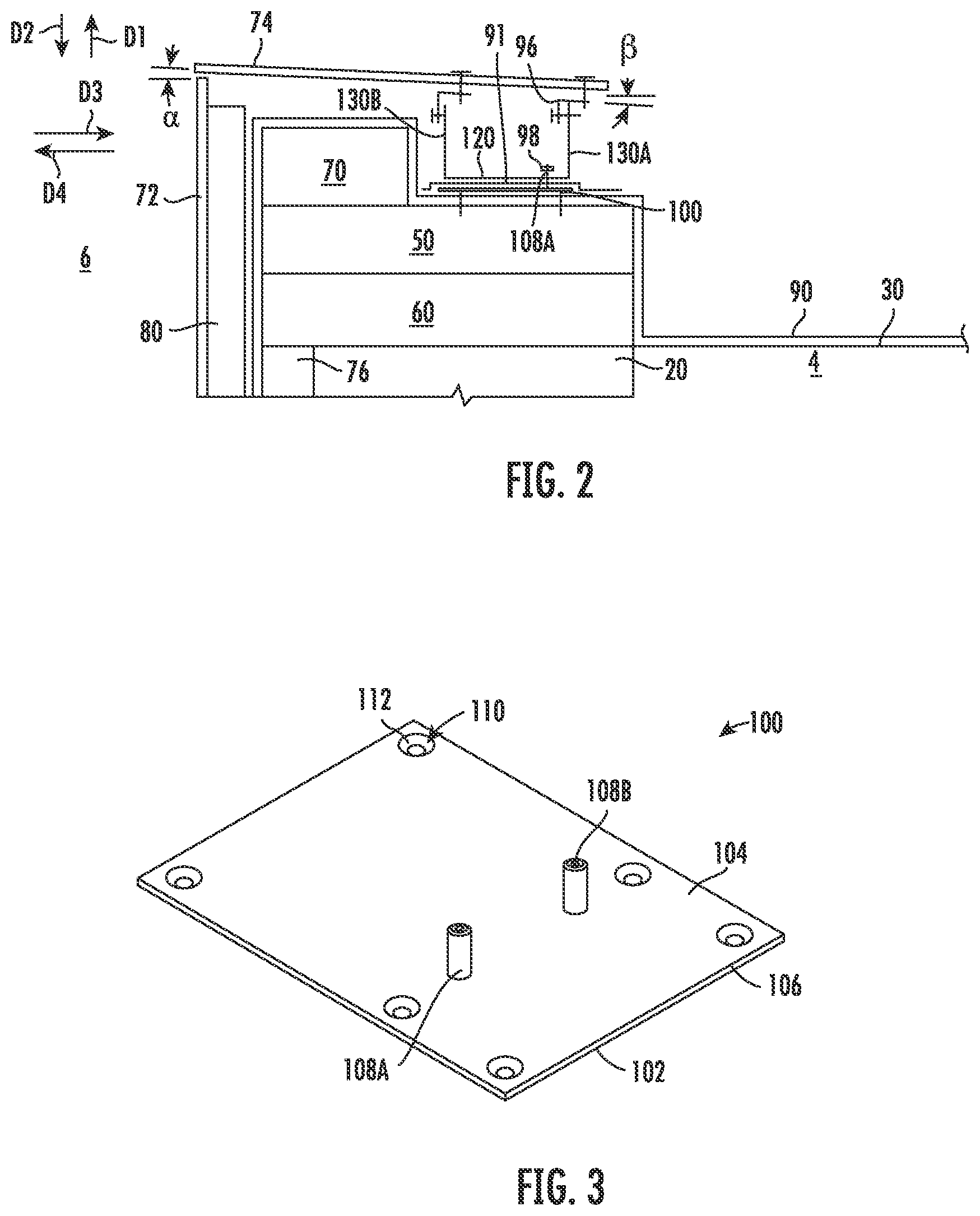 Patent US12618240 Figure 2 – Roof façade assembly and sealable bracket assembly for mounting the same