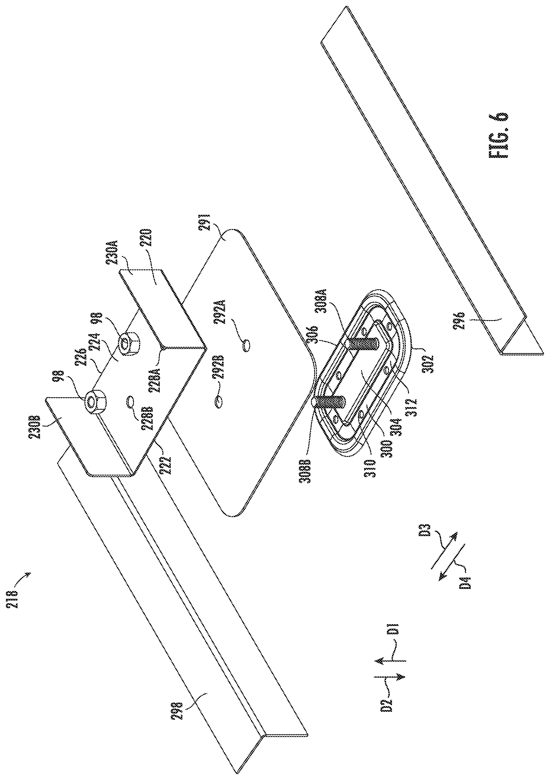 Patent US12618240 Figure 5 – Roof façade assembly and sealable bracket assembly for mounting the same