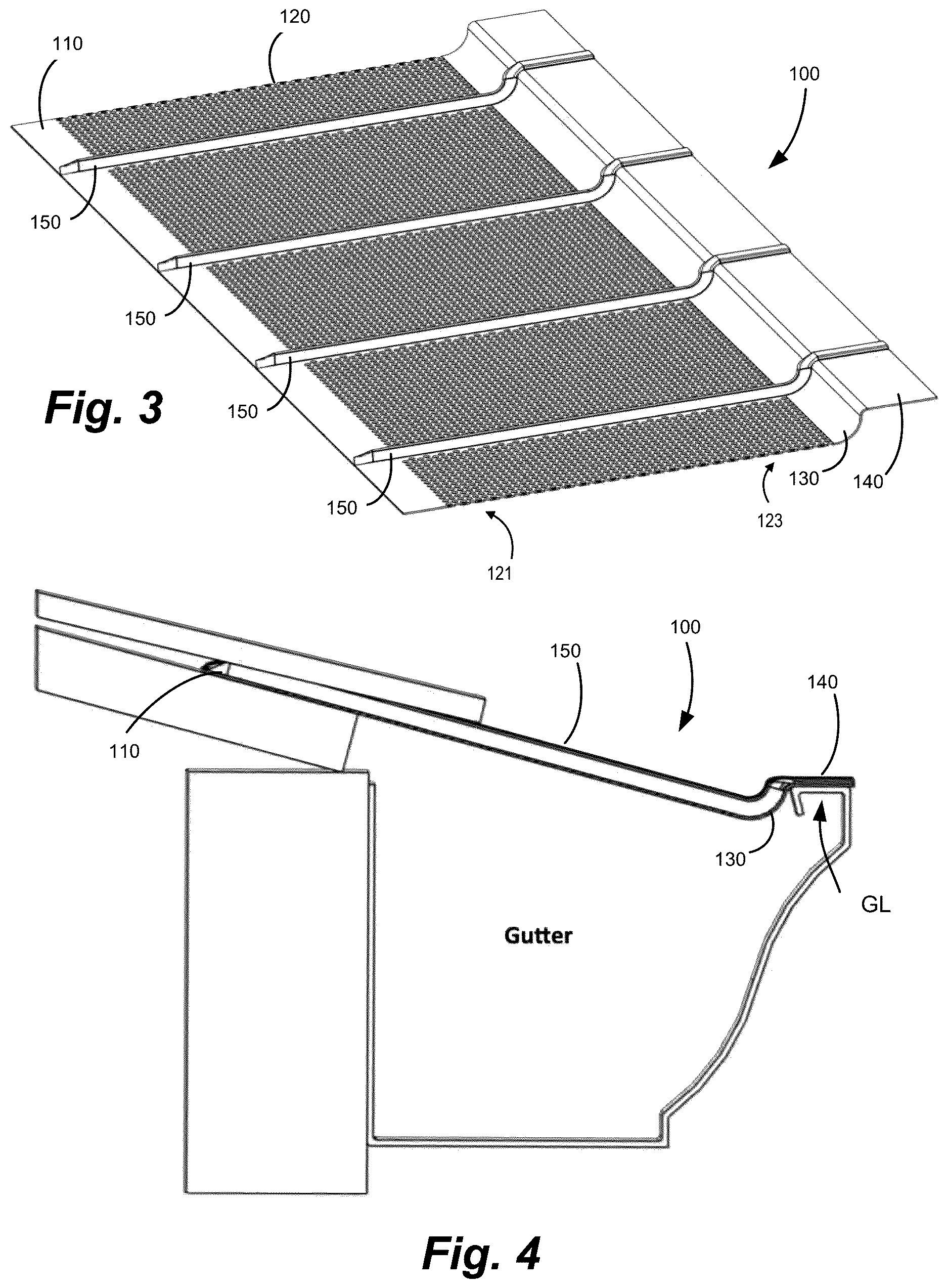 Patent US12618241 Figure 2 – Single piece gutter guard with truss