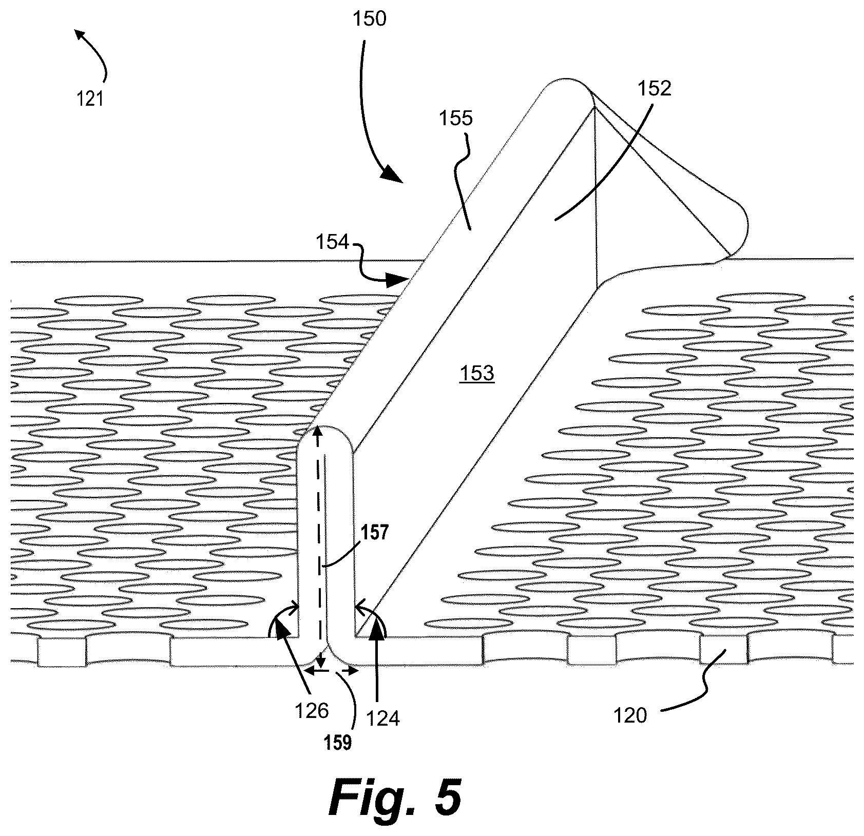 Patent US12618241 Figure 3 – Single piece gutter guard with truss