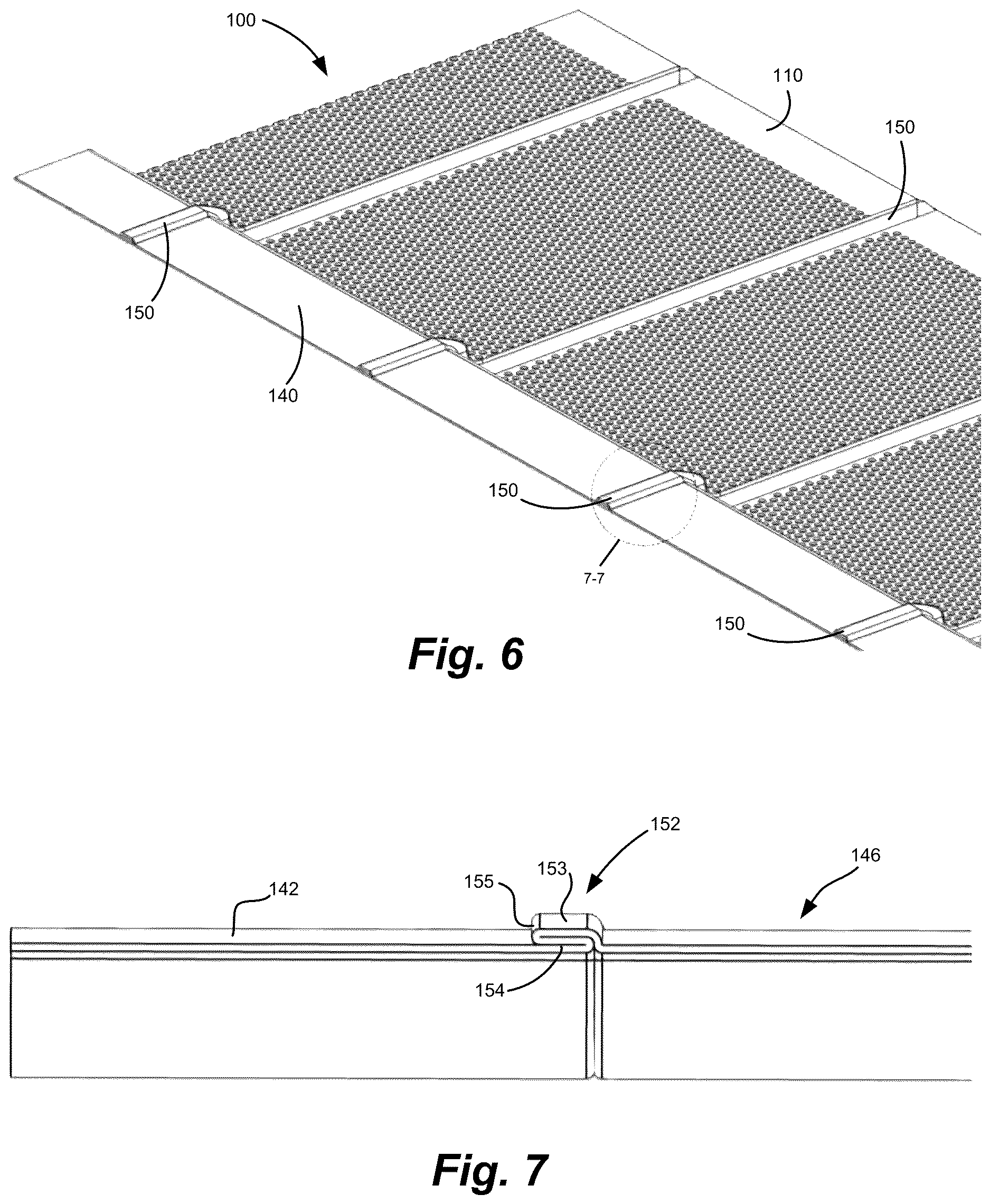 Patent US12618241 Figure 4 – Single piece gutter guard with truss