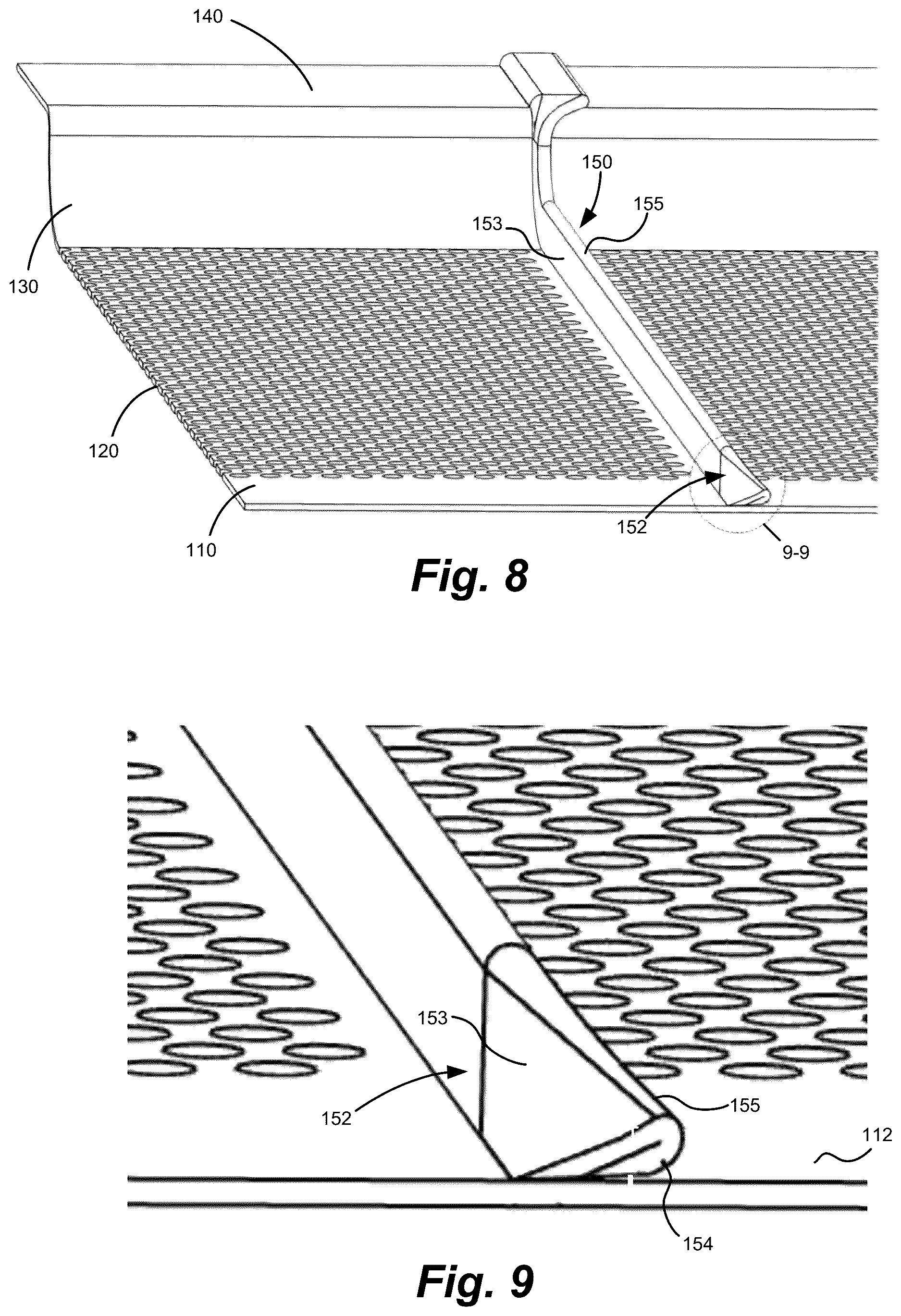 Patent US12618241 Figure 5 – Single piece gutter guard with truss