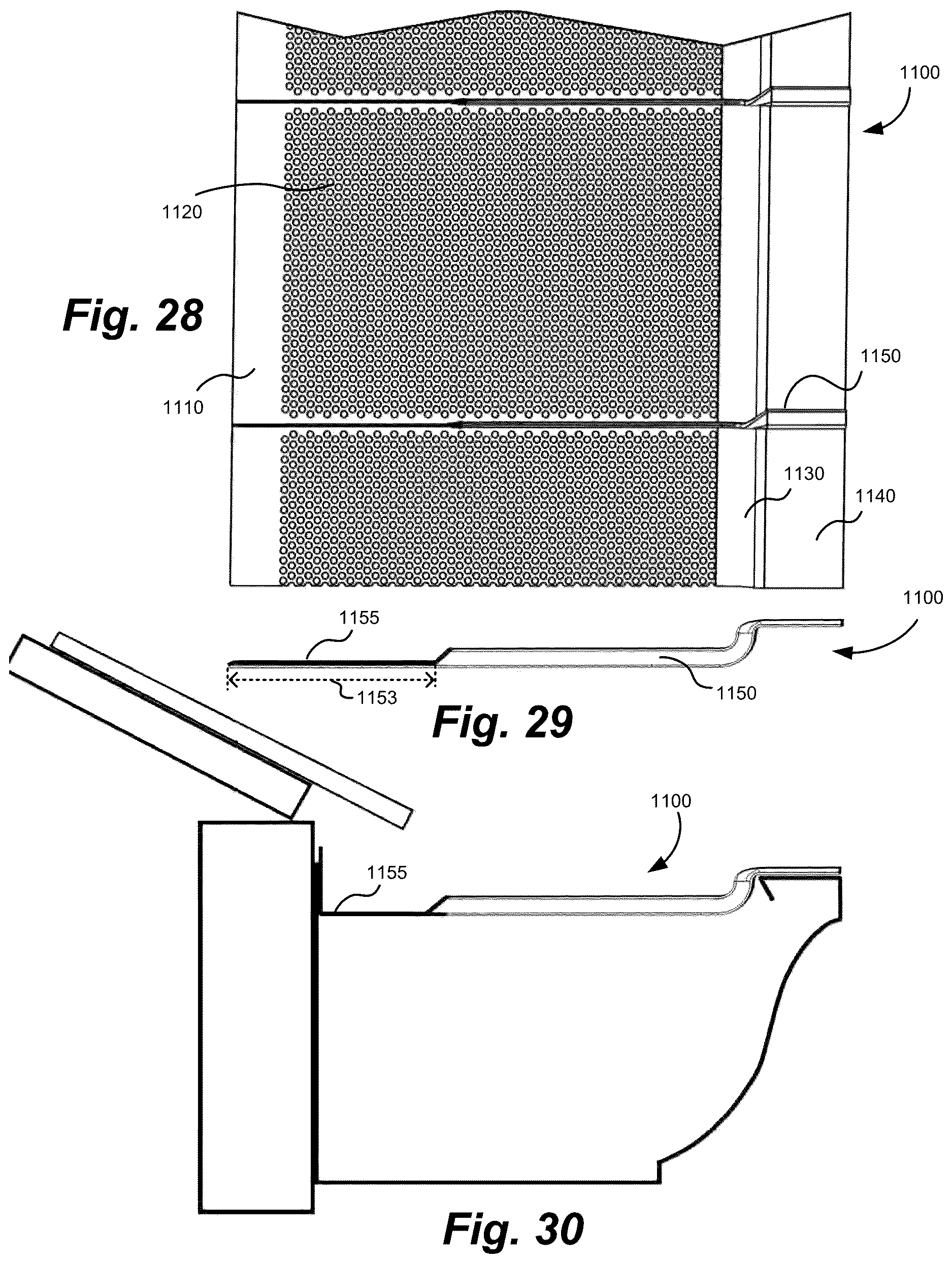 Patent US12618241 Figure 11 – Single piece gutter guard with truss