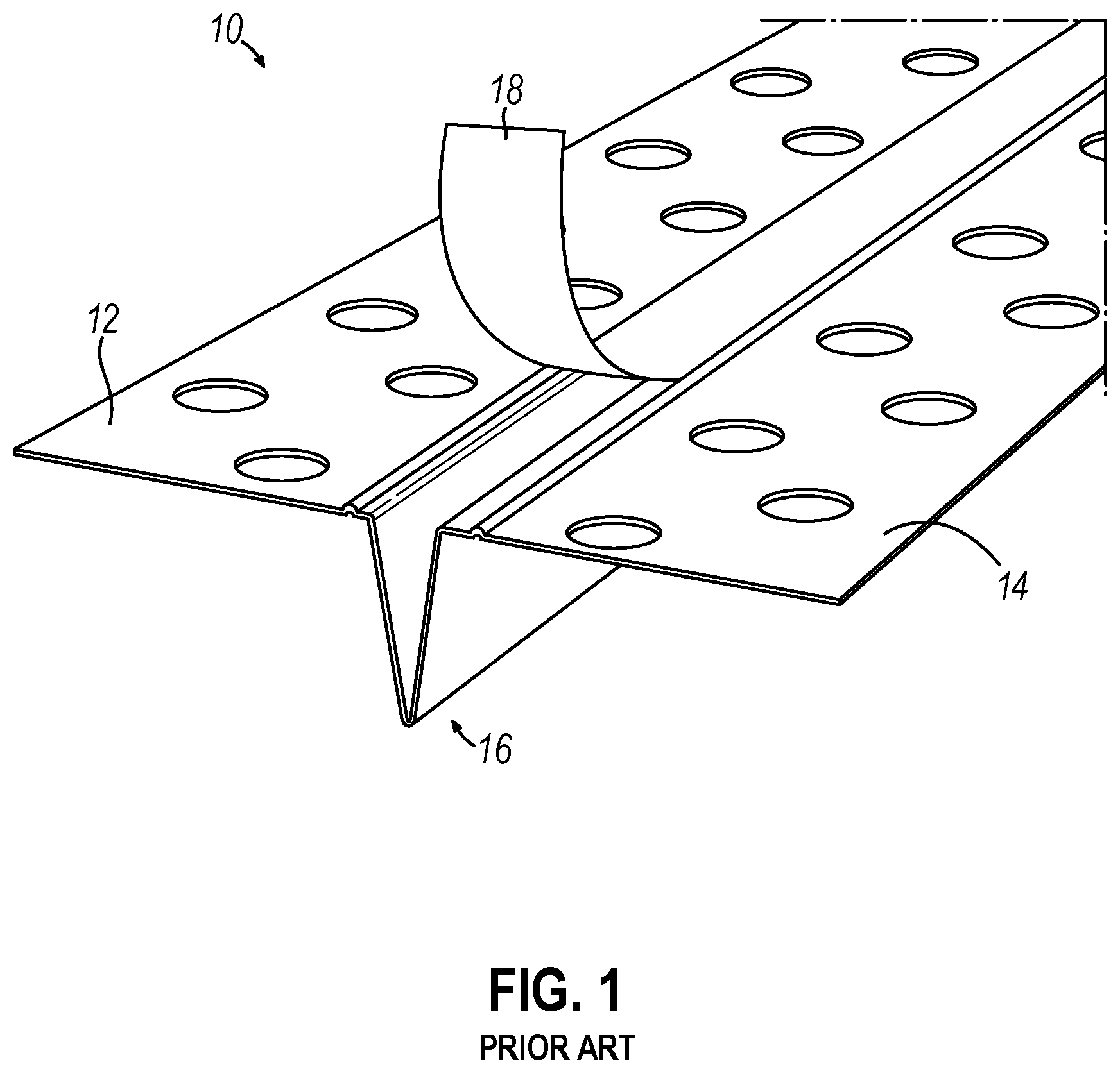 Patent US12618242 Figure 1 – Control joint