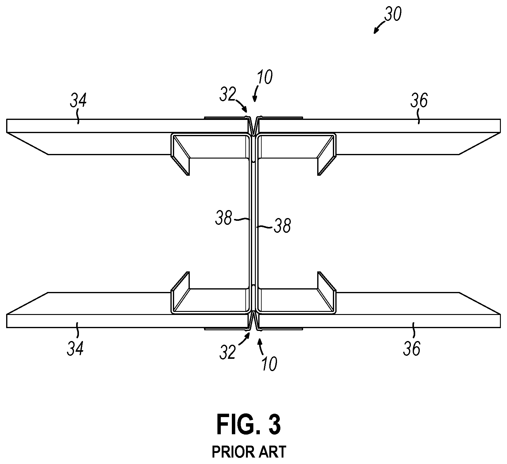 Patent US12618242 Figure 3 – Control joint