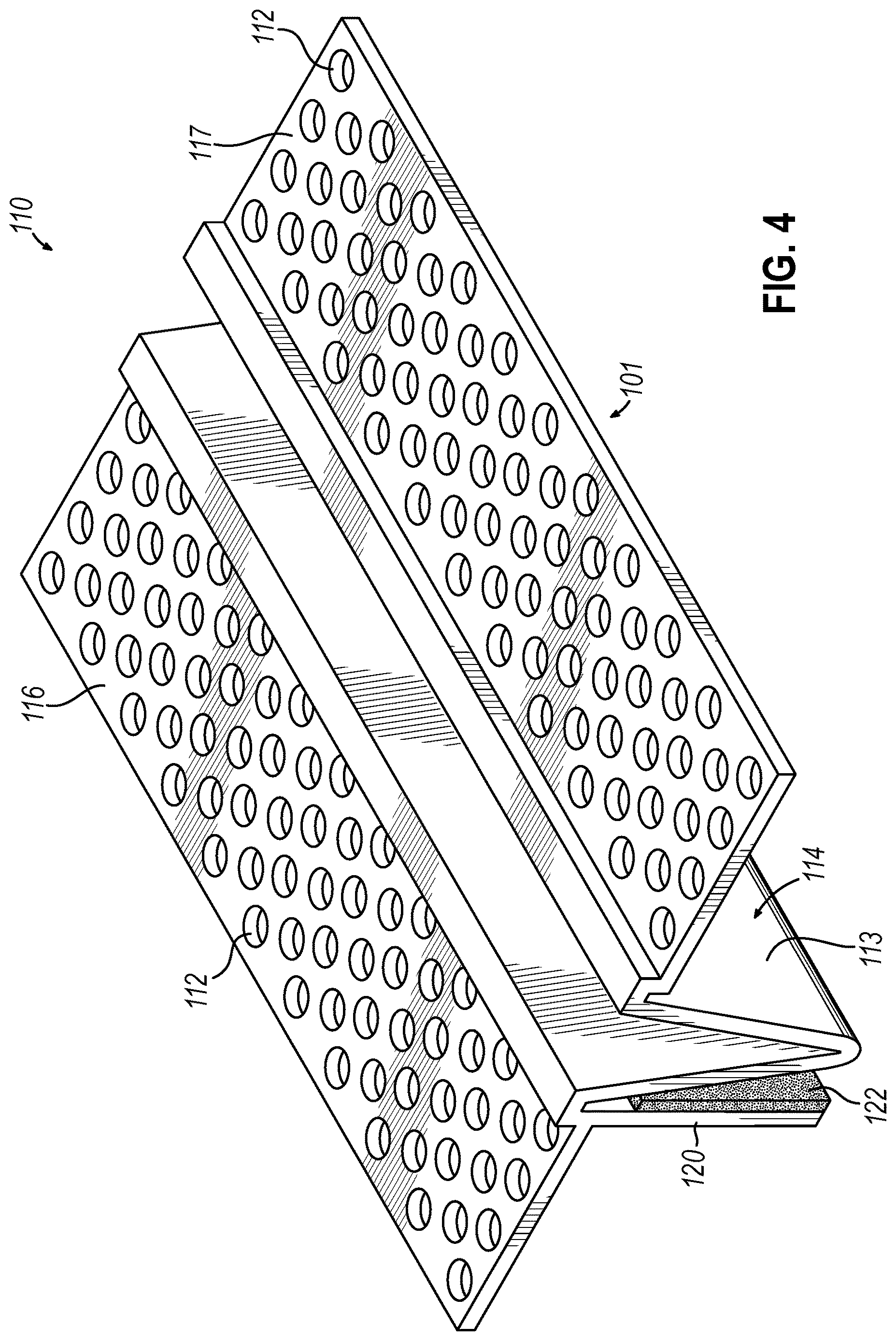 Patent US12618242 Figure 4 – Control joint