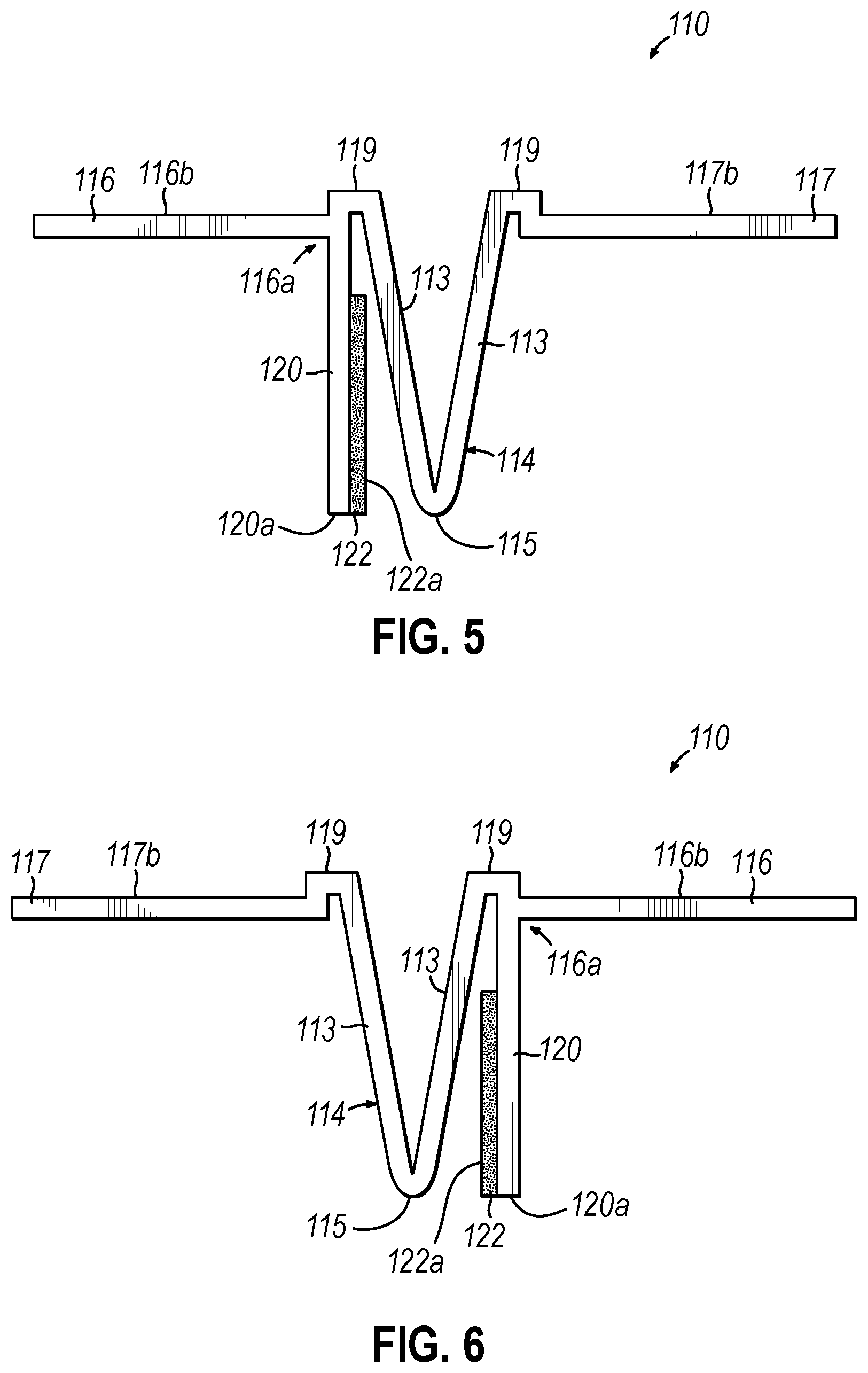 Patent US12618242 Figure 5 – Control joint