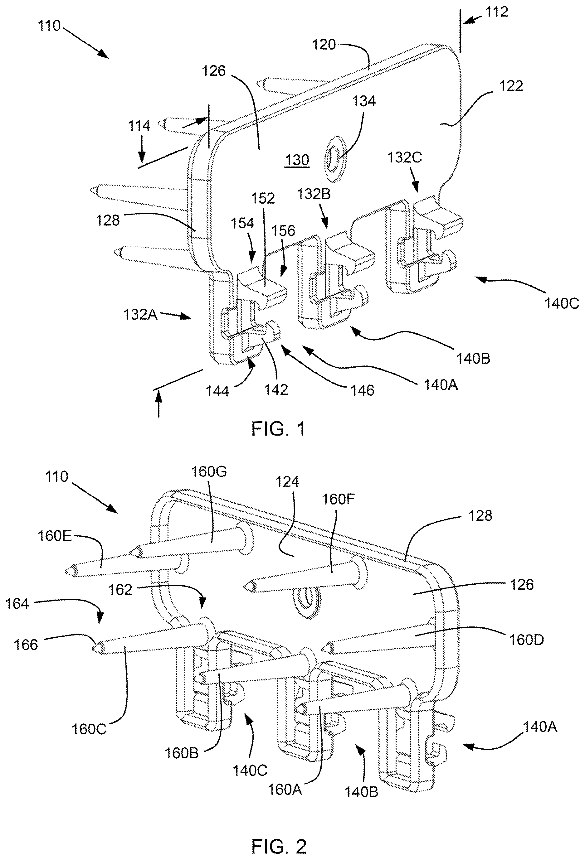 Patent US12618243 Figure 1 – Siding attachment accessory and siding system