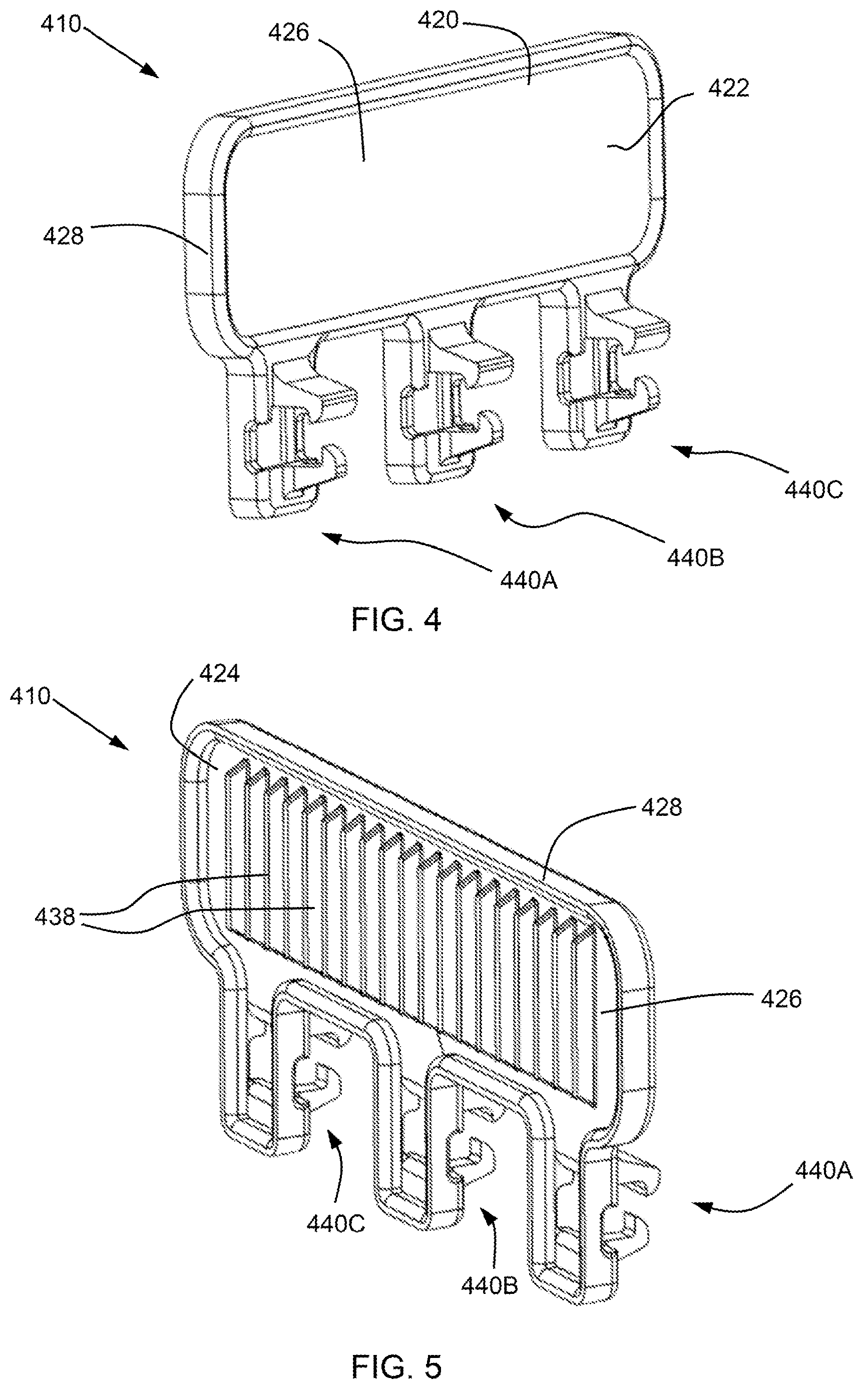 Patent US12618243 Figure 4 – Siding attachment accessory and siding system