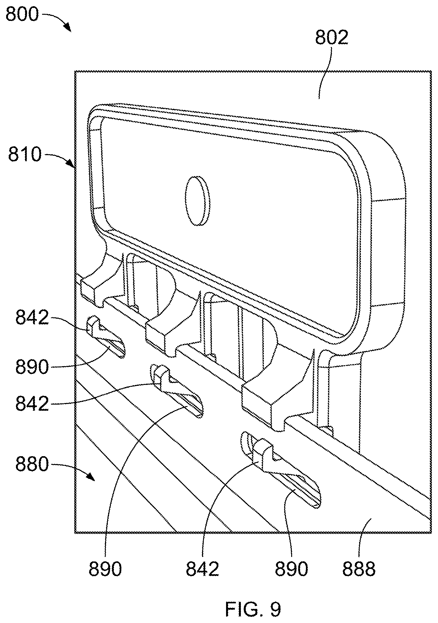 Patent US12618243 Figure 7 – Siding attachment accessory and siding system