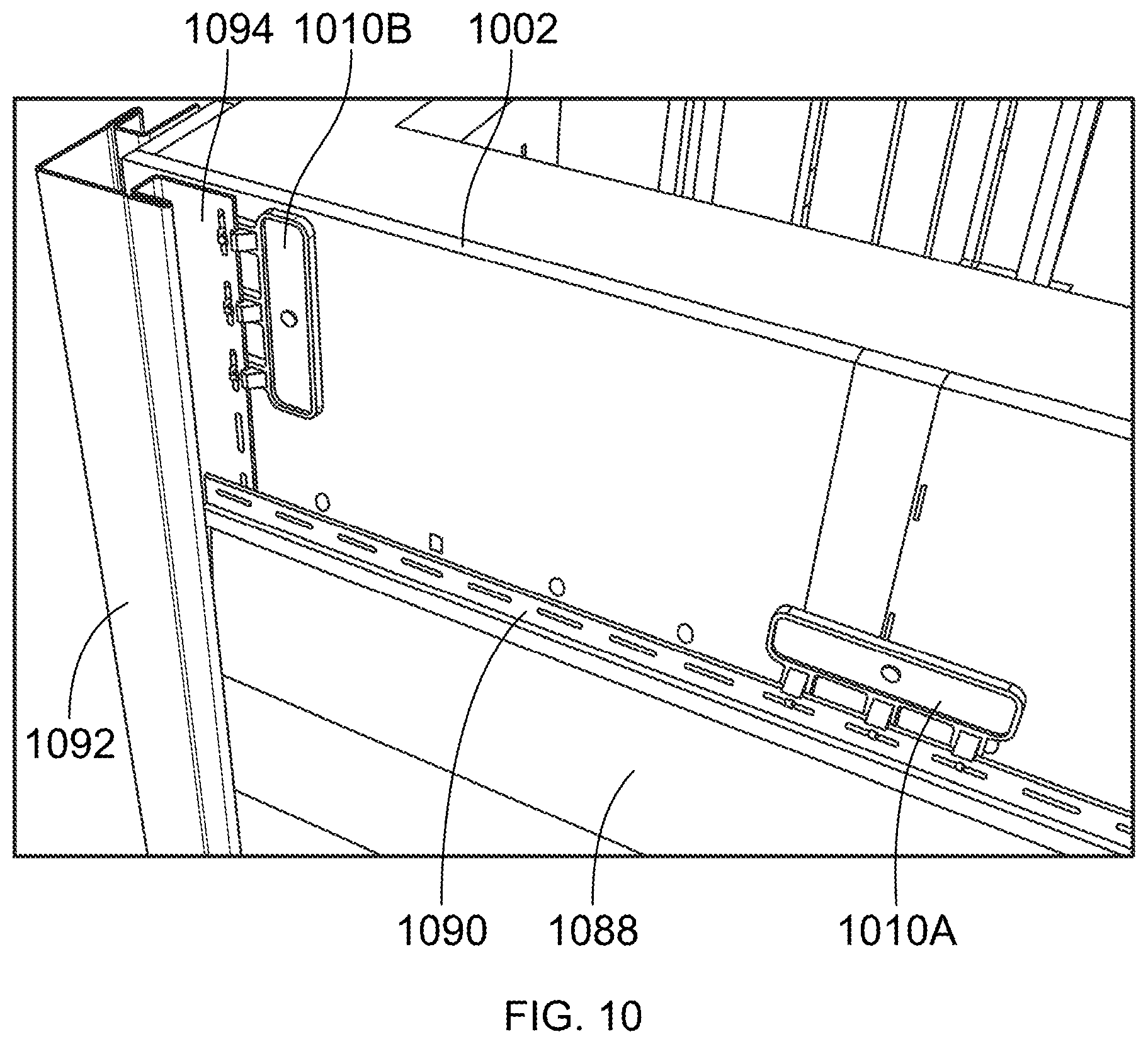 Patent US12618243 Figure 8 – Siding attachment accessory and siding system