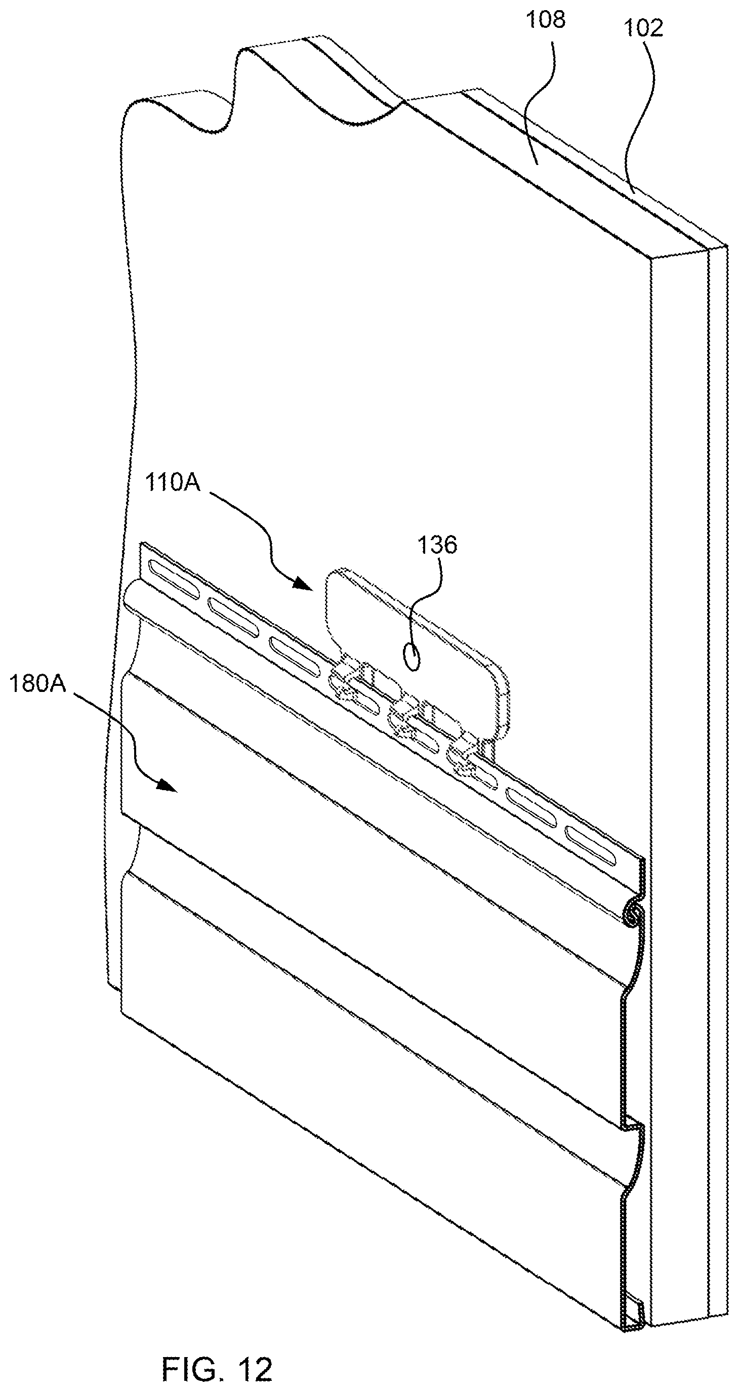 Patent US12618243 Figure 10 – Siding attachment accessory and siding system
