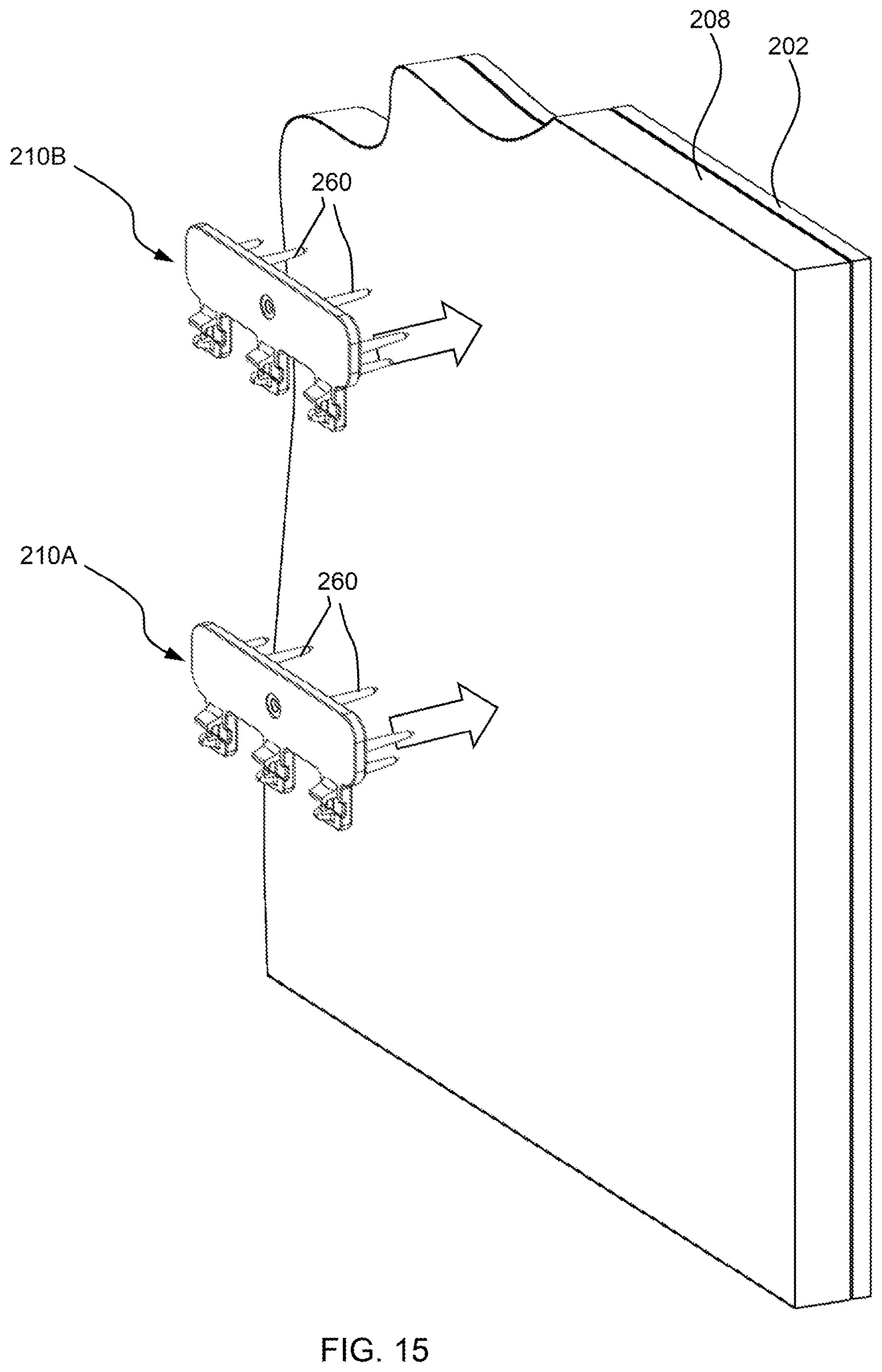 Patent US12618243 Figure 13 – Siding attachment accessory and siding system