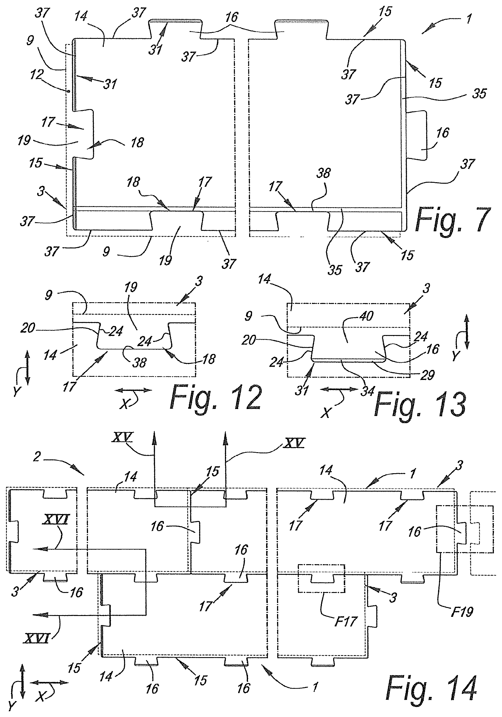 Patent US12618244 Figure 3 – Floor element for forming a floor covering and a floor covering