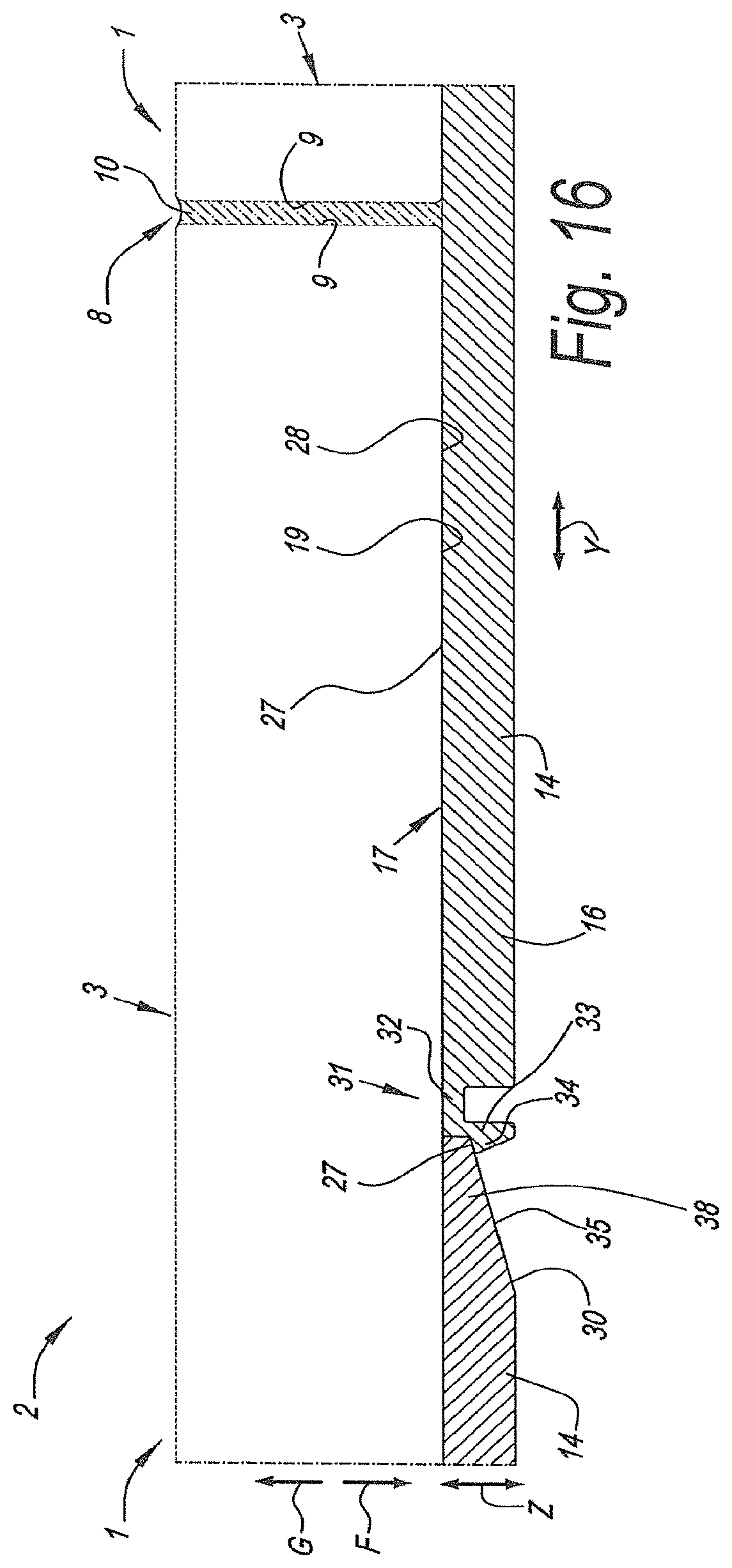 Patent US12618244 Figure 6 – Floor element for forming a floor covering and a floor covering