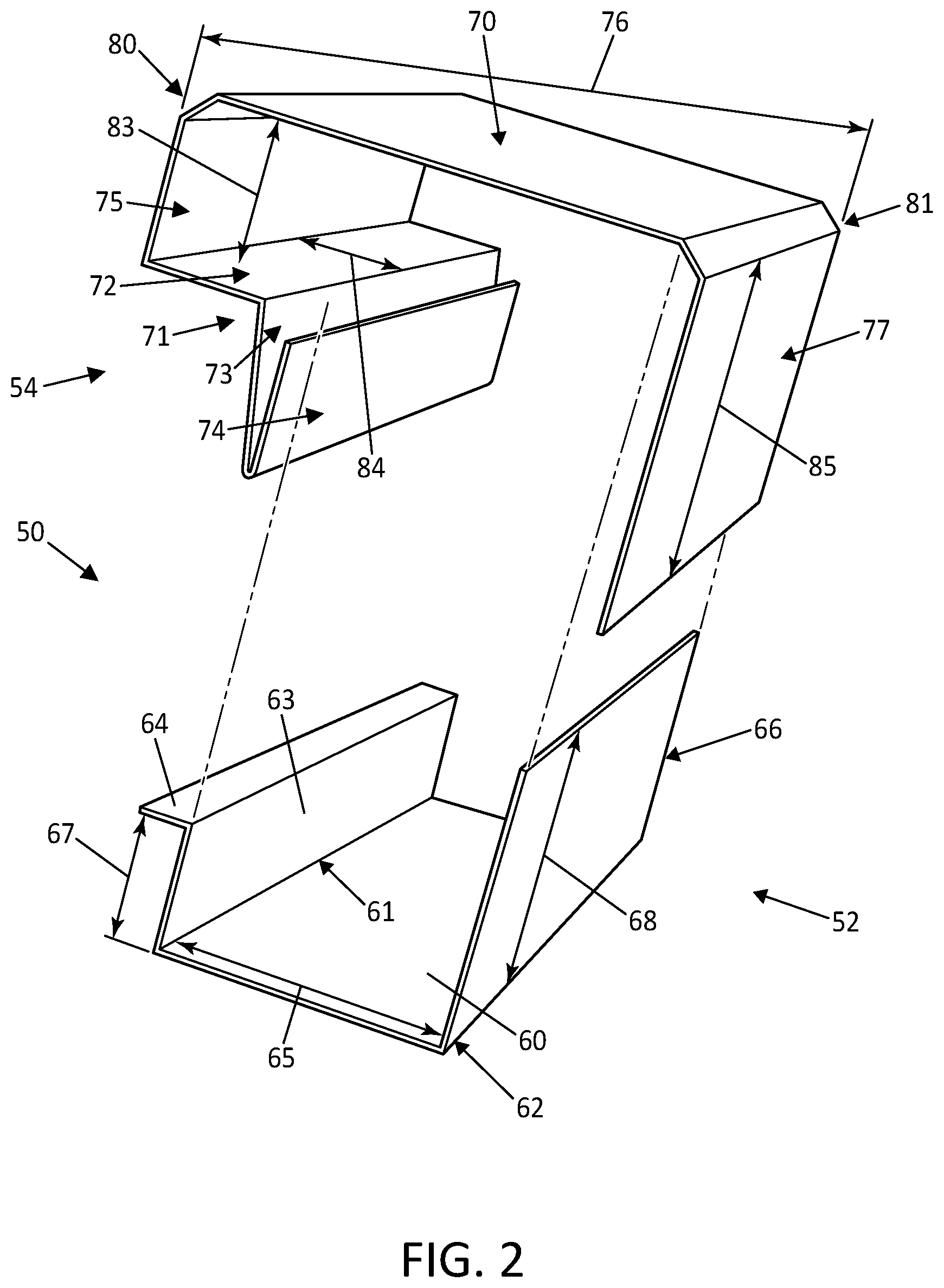 Patent US12618246 Figure 2 – Exterior trim system