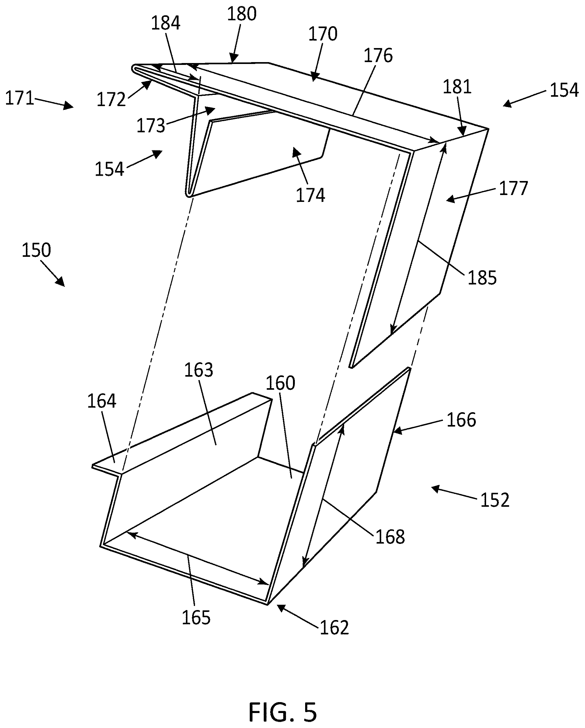 Patent US12618246 Figure 5 – Exterior trim system