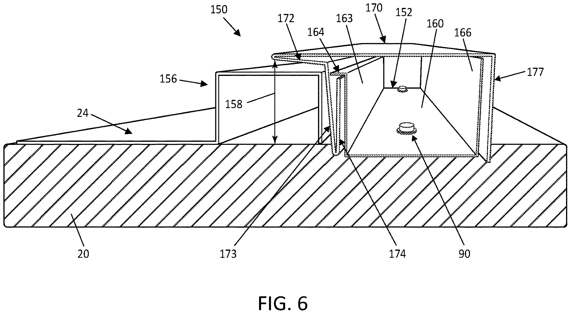 Patent US12618246 Figure 6 – Exterior trim system