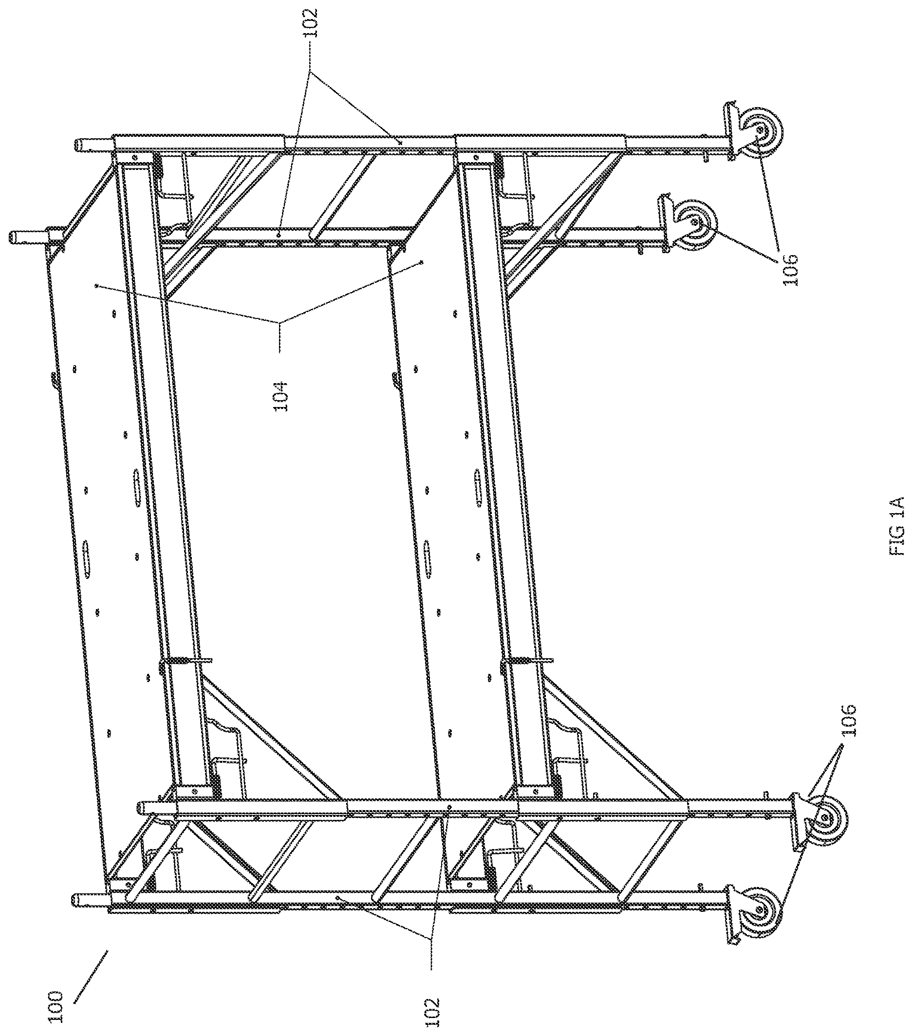 Patent US12618247 Figure 1 – Scaffold storage structure
