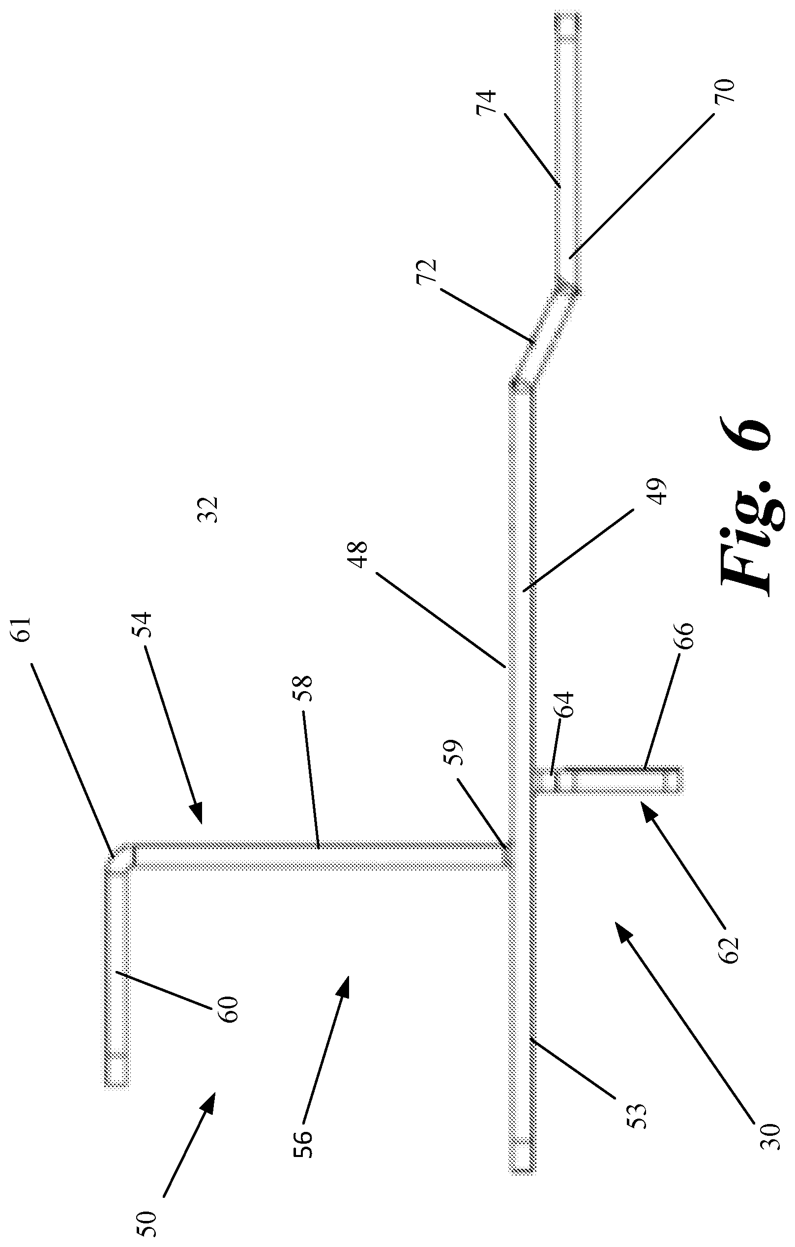 Patent US12618249 Figure 6 – Toe board for scaffolding