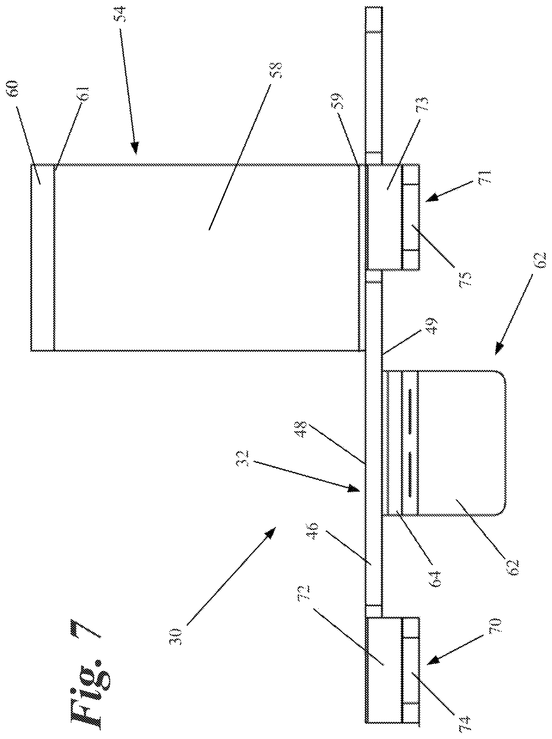 Patent US12618249 Figure 7 – Toe board for scaffolding