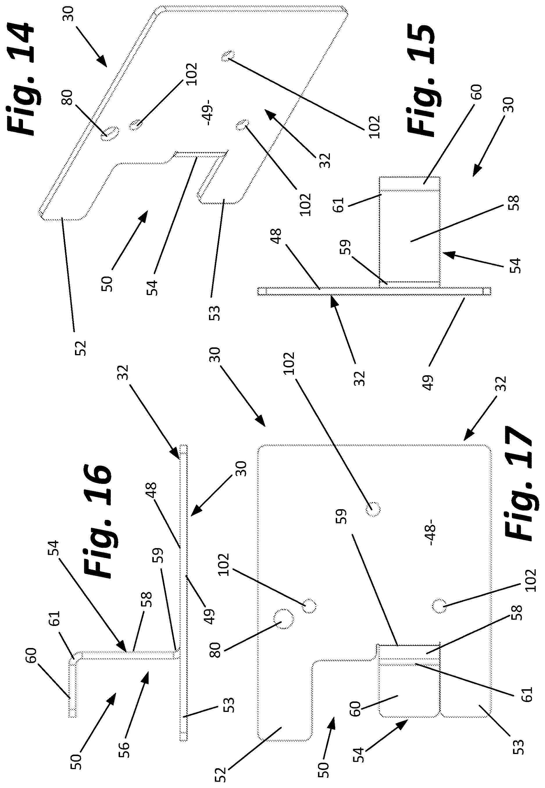 Patent US12618249 Figure 11 – Toe board for scaffolding
