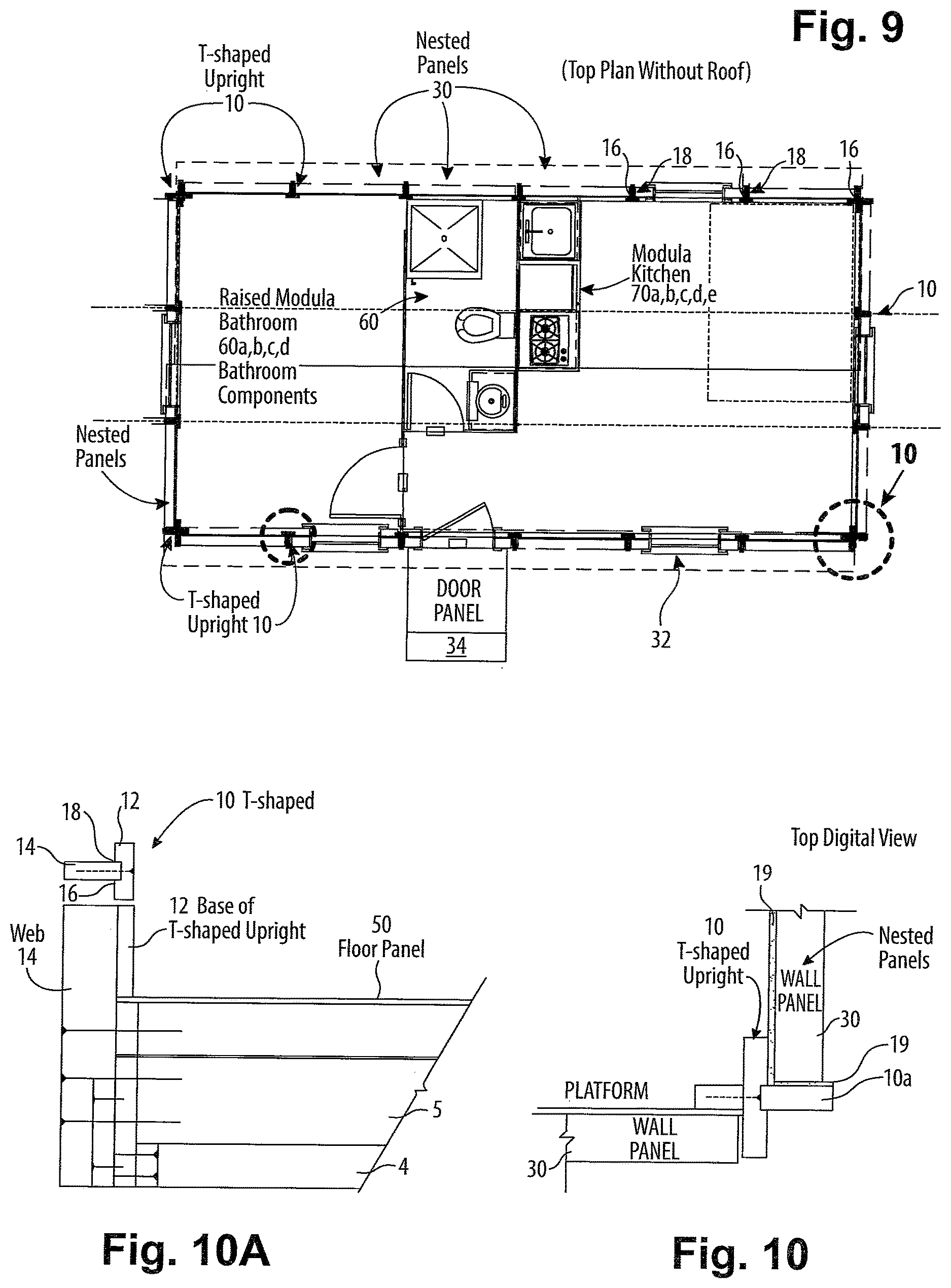 Patent US12618251 Figure 5 – Structurally sound quick assembly deployable and reusable housing shelters for disaster sites