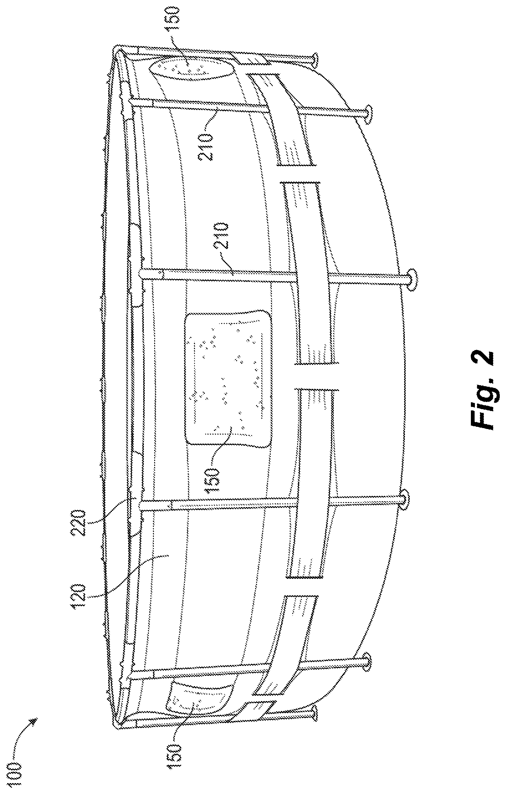 Patent US12618252 Figure 2 – Frame joint for an above-ground pool