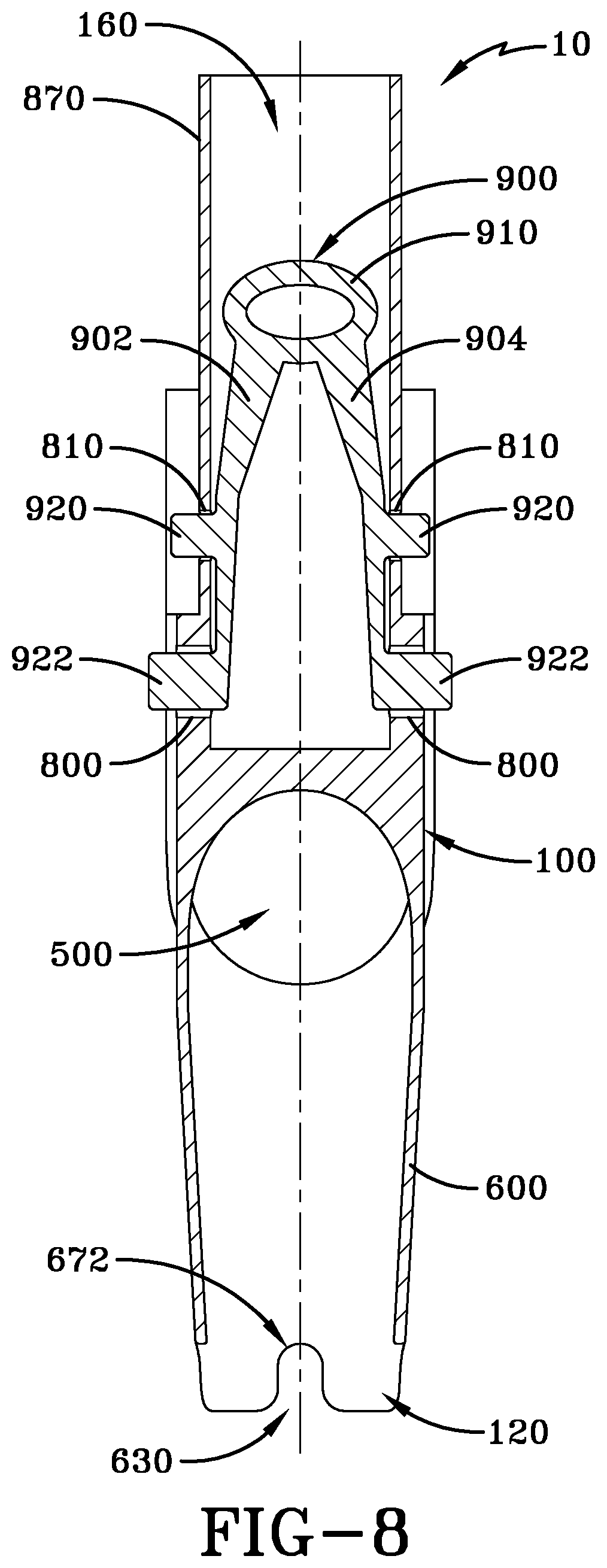 Patent US12618253 Figure 8 – Cleaning accessory