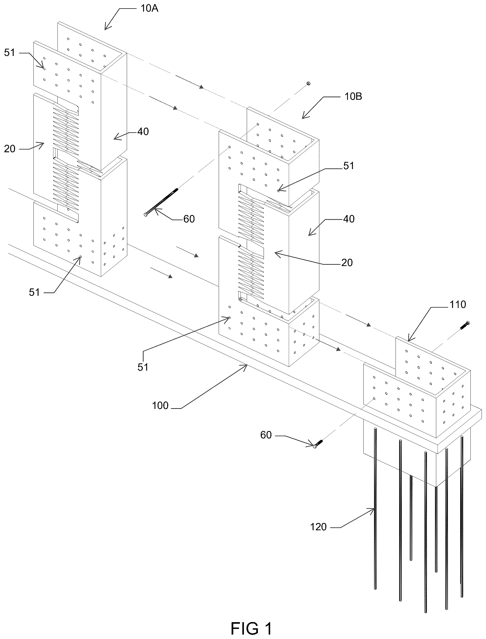 Patent US12618255 — Seismic wall fuse — Figure 1