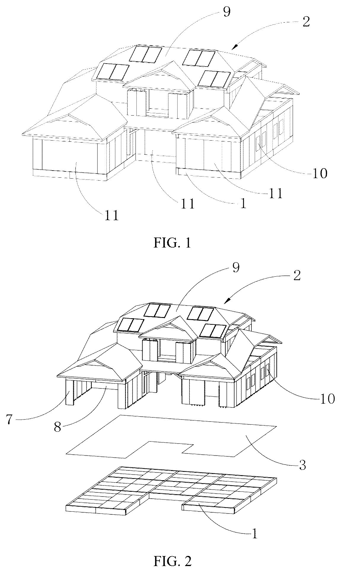 Patent US12618256 Figure 1 – House