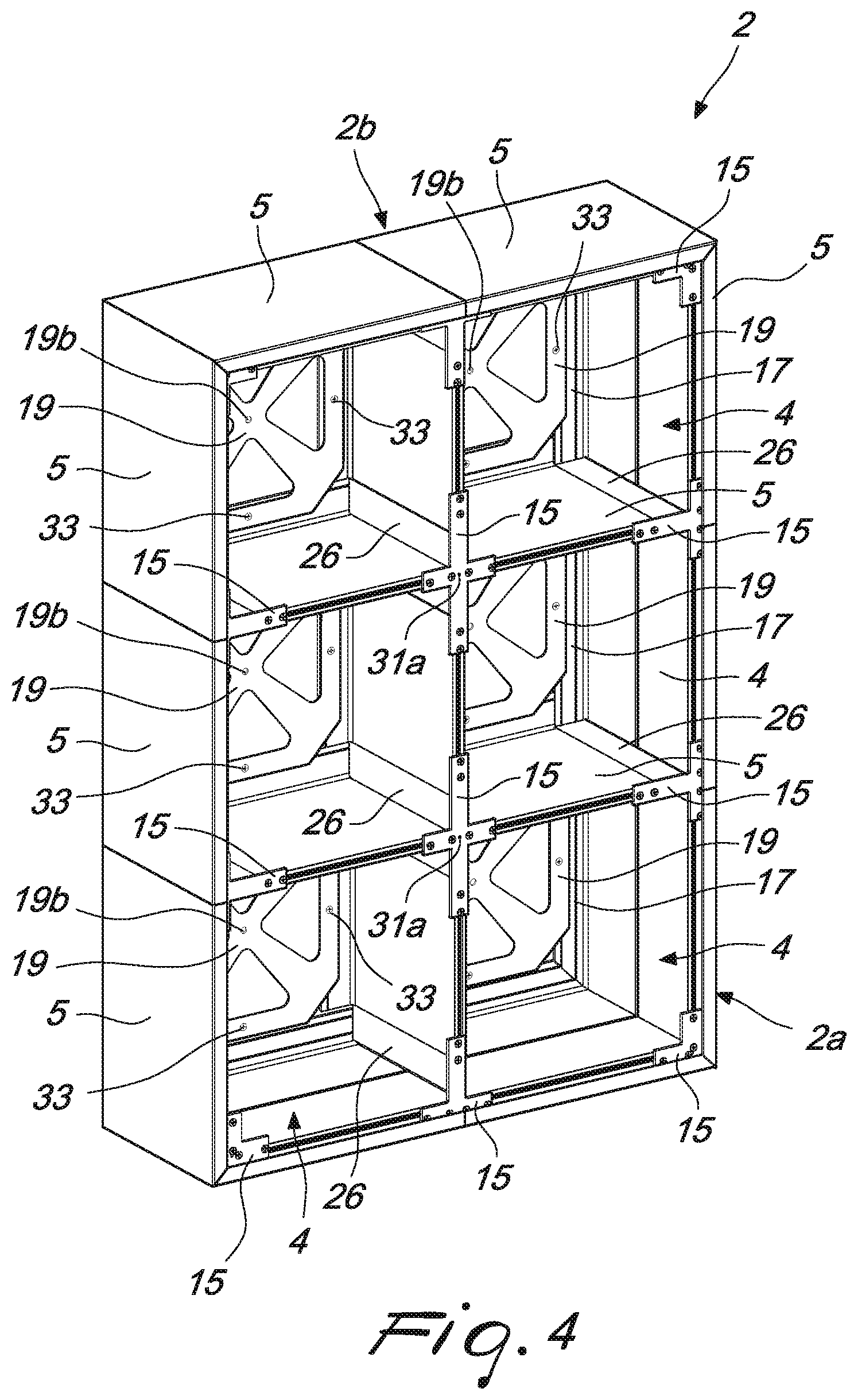 Patent US12618257 Figure 7 – Columbarium for containing funerary objects