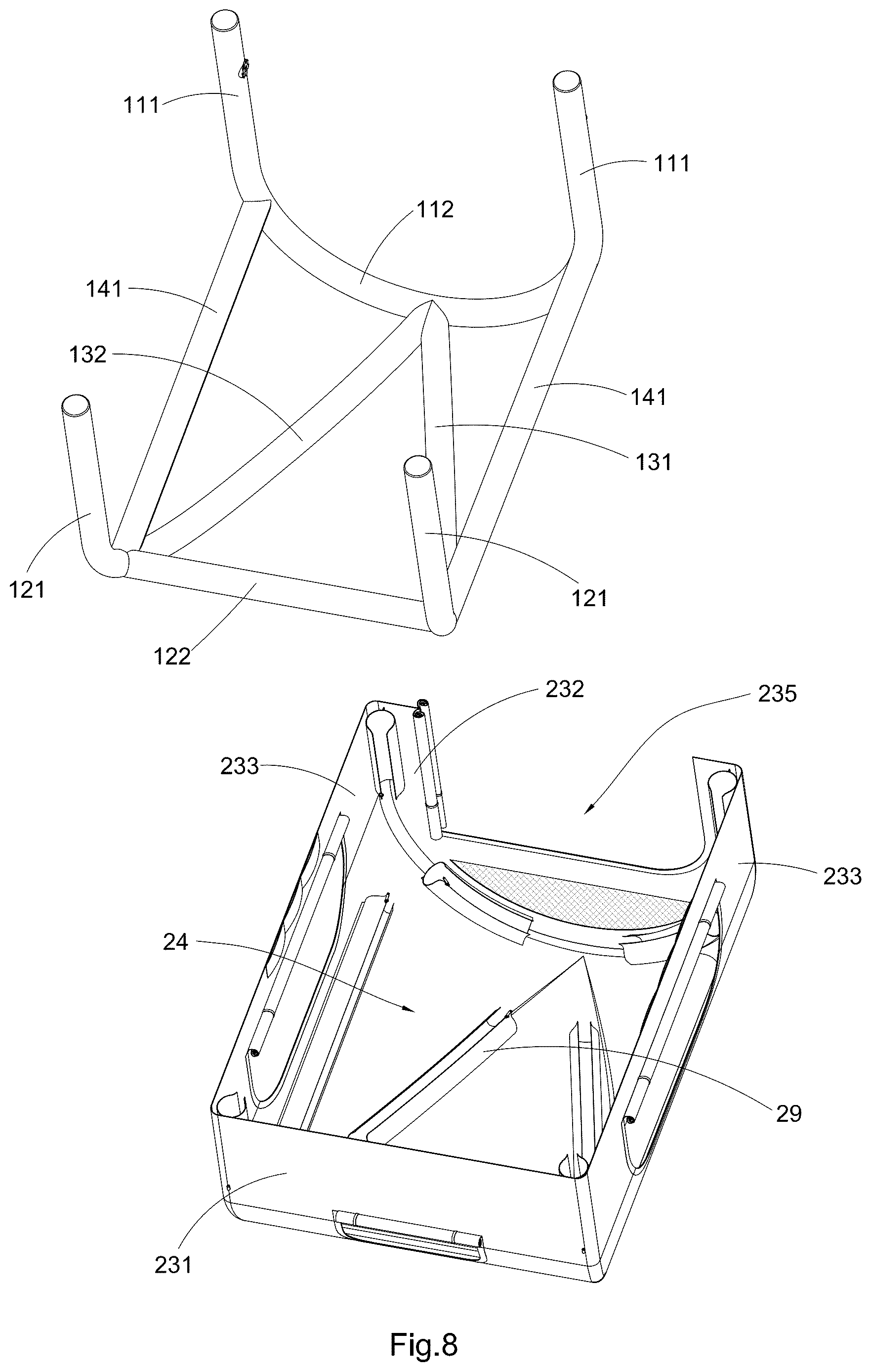Patent US12618258 Figure 8 – Easy setup camping tent