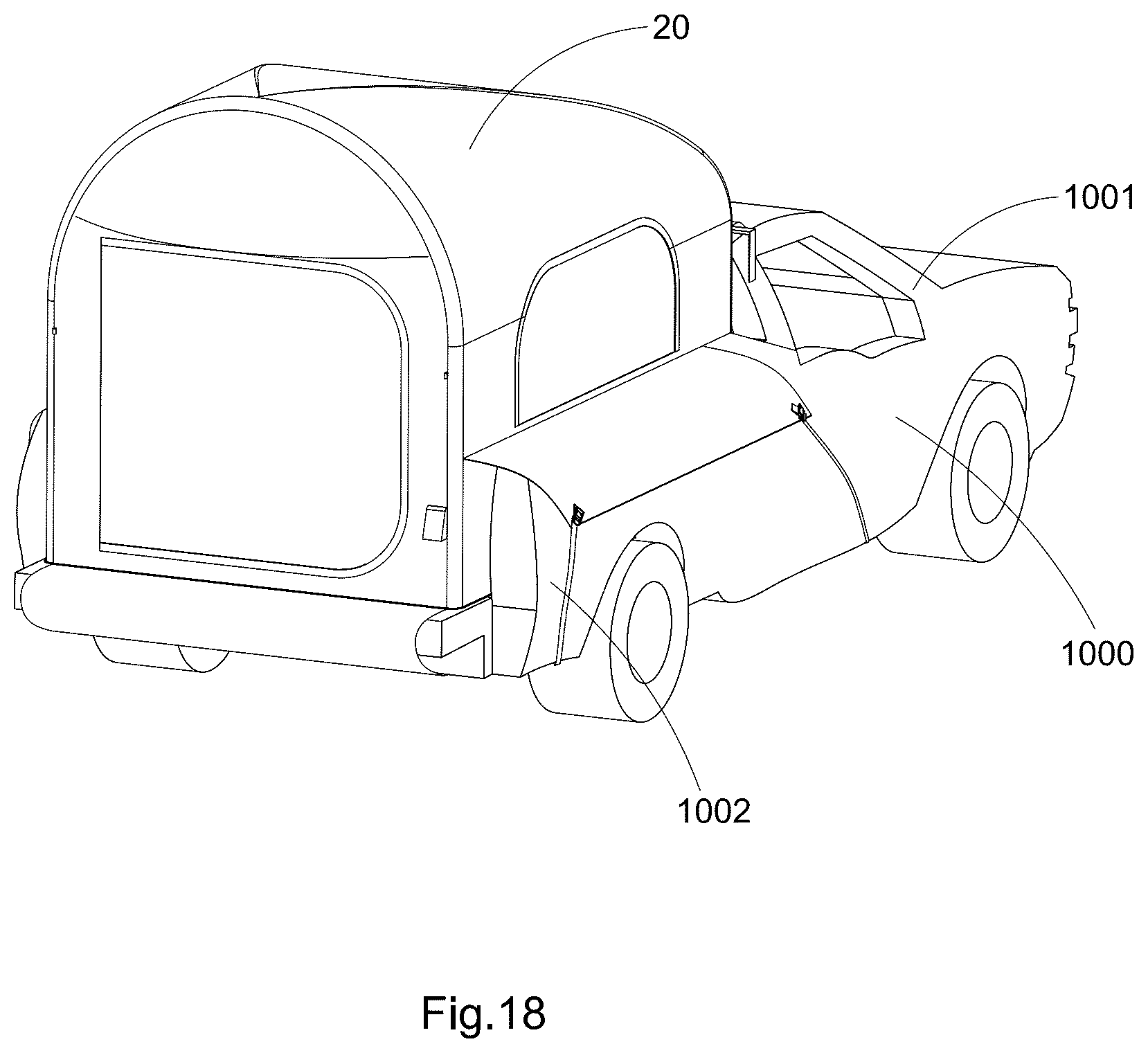 Patent US12618258 Figure 18 – Easy setup camping tent