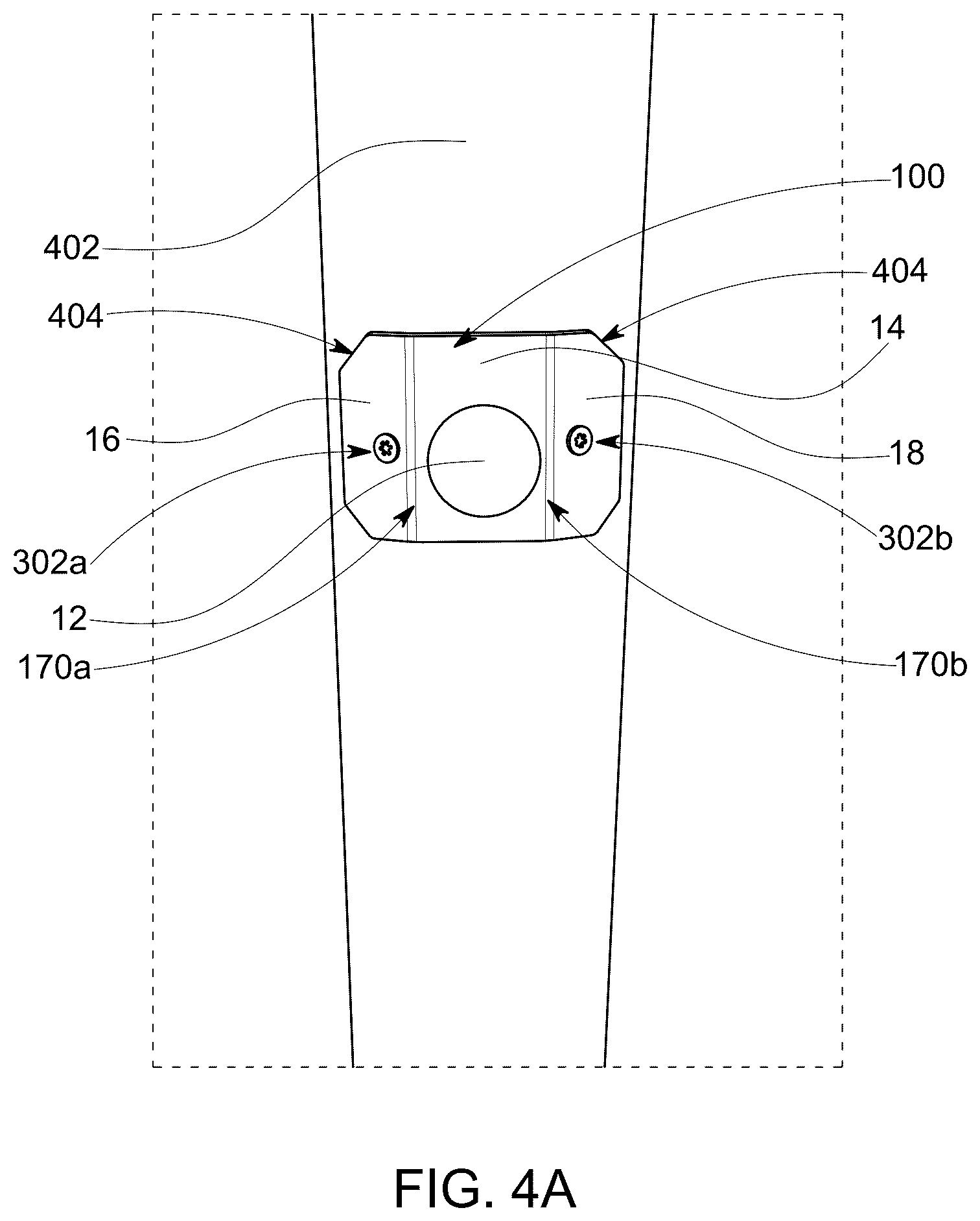 Patent US12618263 Figure 4 – High tensile fence bracing system and attachment bracket devices