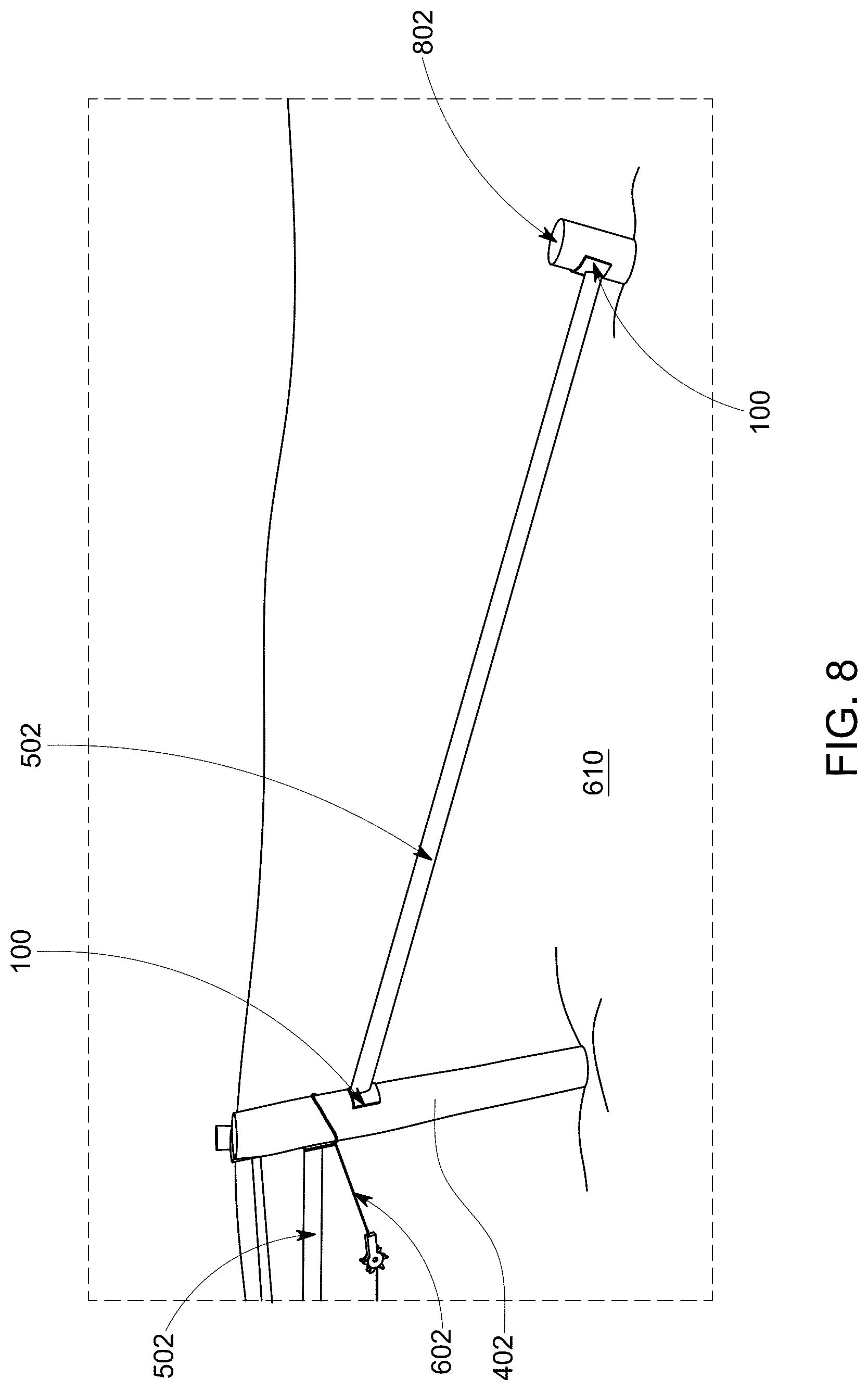 Patent US12618263 Figure 9 – High tensile fence bracing system and attachment bracket devices