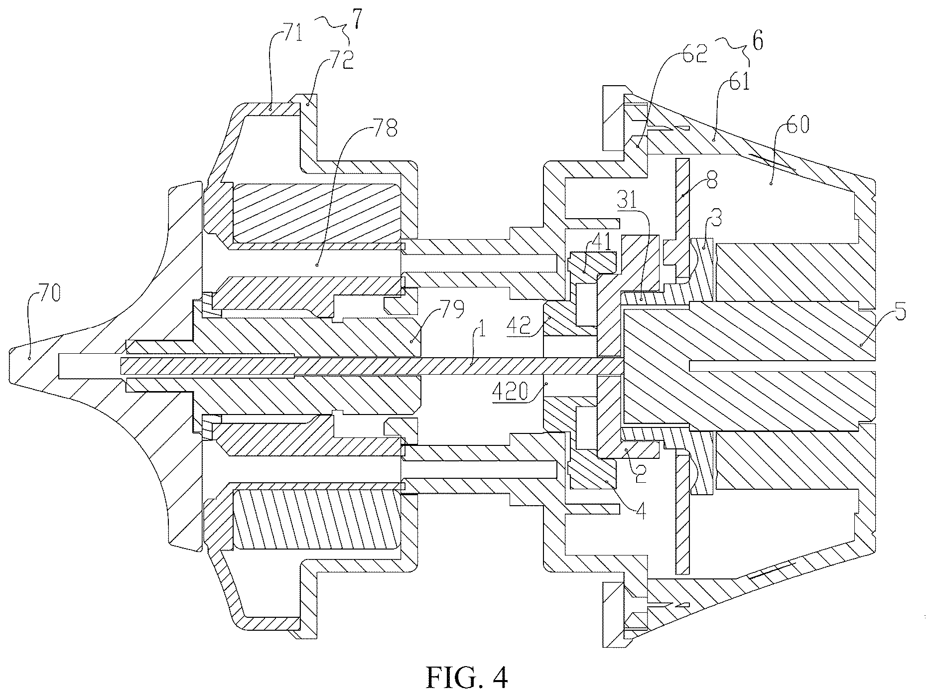 Patent US12618268 Figure 4 – Door lock with both manual and electric unlocking functions