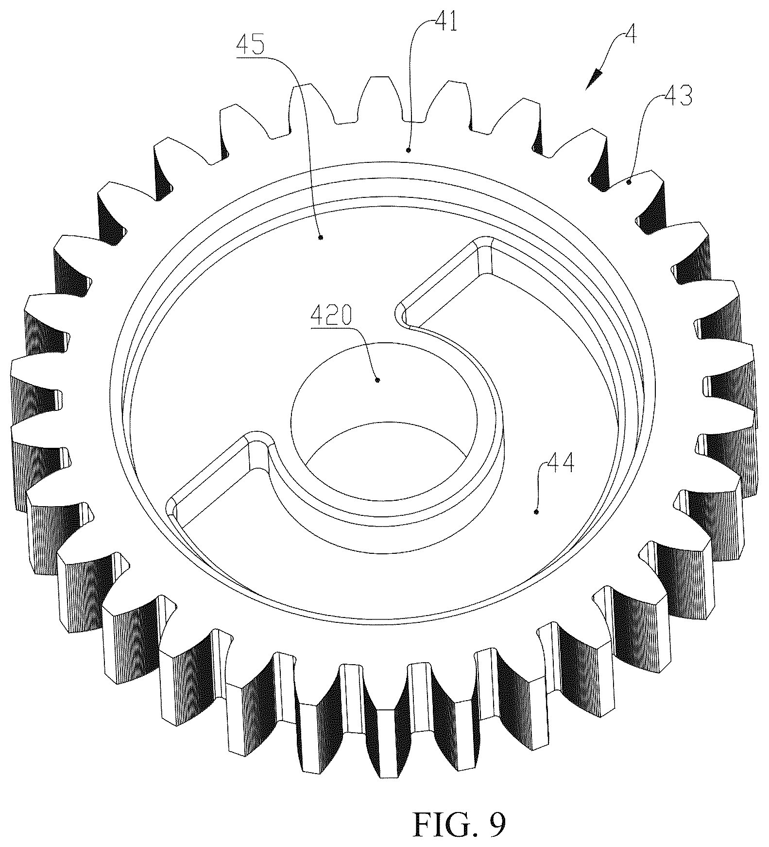 Patent US12618268 Figure 9 – Door lock with both manual and electric unlocking functions