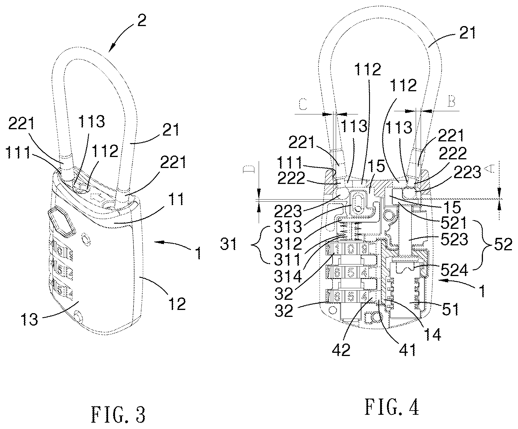 Patent US12618269 Figure 2 – Cable lock