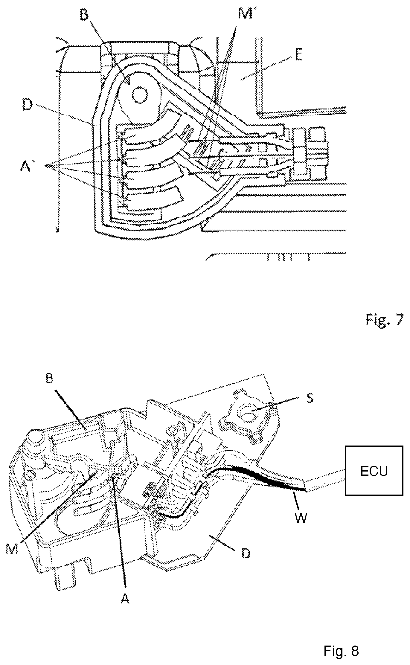 Patent US12618271 Figure 4 – Device for identifying a position of a vehicle handle