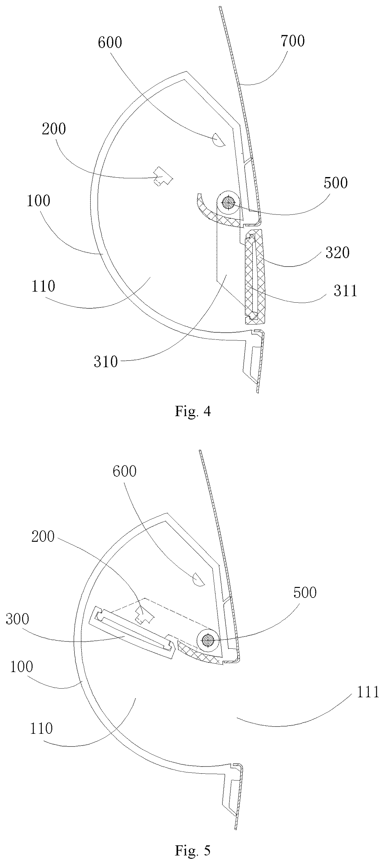Patent US12618272 Figure 3 – Hidden door handle, vehicle door and vehicle