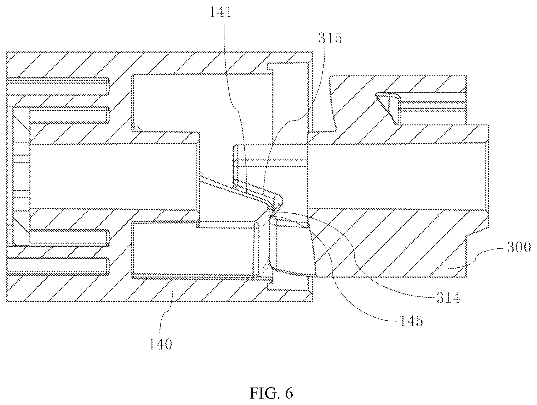 Patent US12618274 Figure 5 – Hinge assembly and opening and closing device
